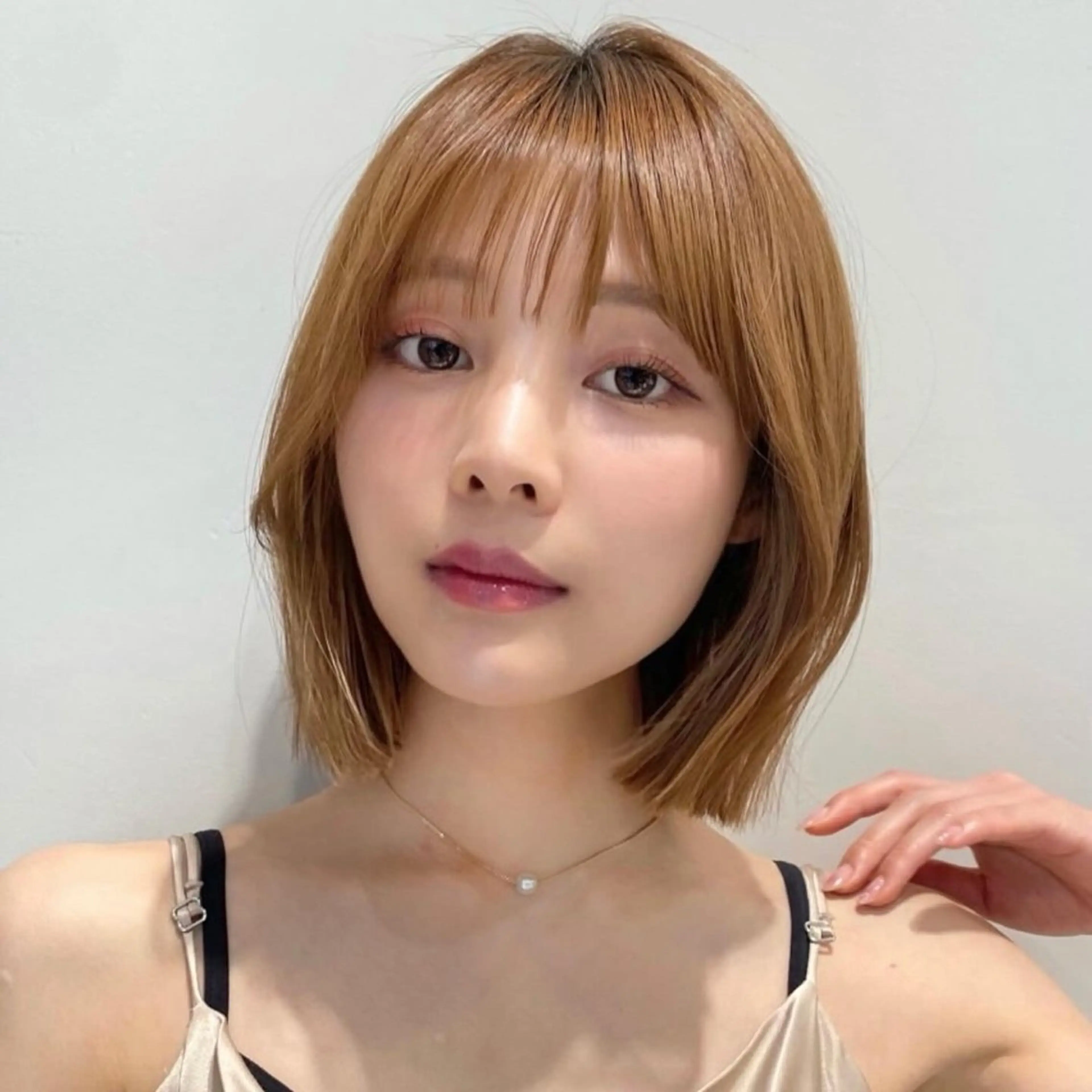 ショート カラー 切りっぱなしボブ ボブ くびれヘア くせ毛 髪質改善 カット ヘアカラー 縮毛矯正 トリートメント ボブ/韓国ヘア/縮毛 /髪質改善💠翔平のヘアスタイル