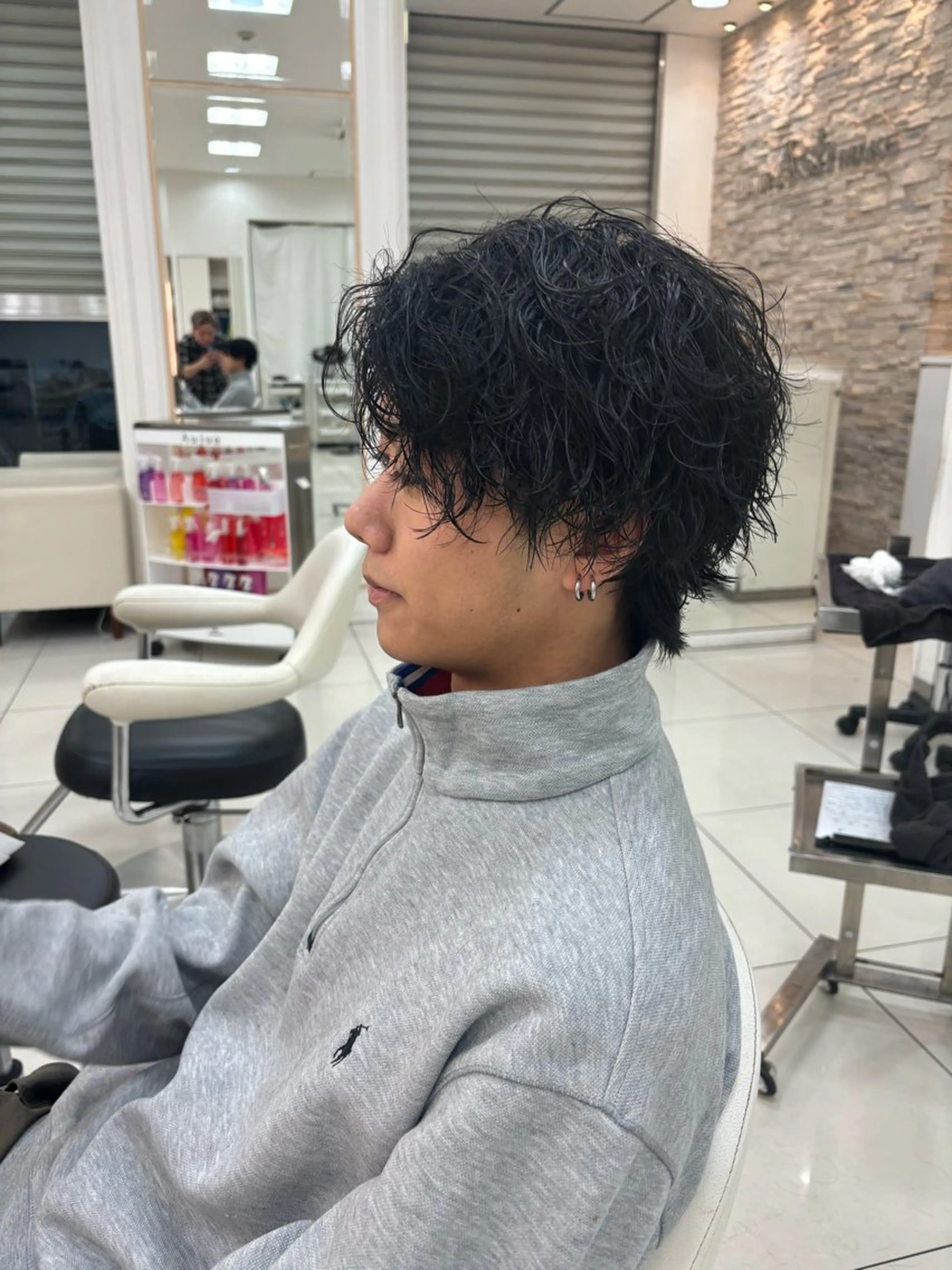 パーマ メンズ カット パーマ 🫧Ash 小岩店 ハセベ🫧のヘアスタイル
