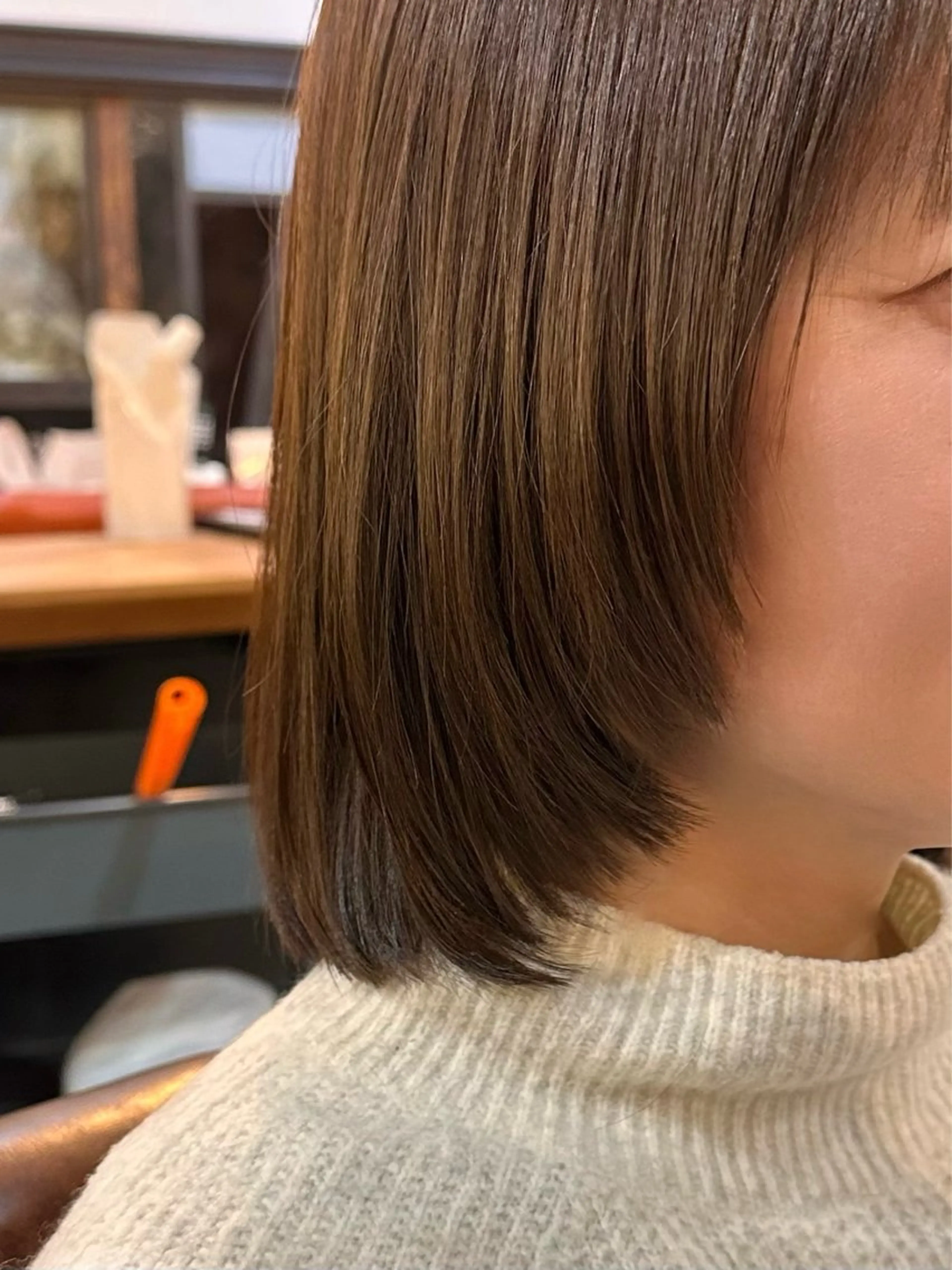 ミディアム ツヤ感/透明感カラー /蟹江/harunaのヘアスタイル