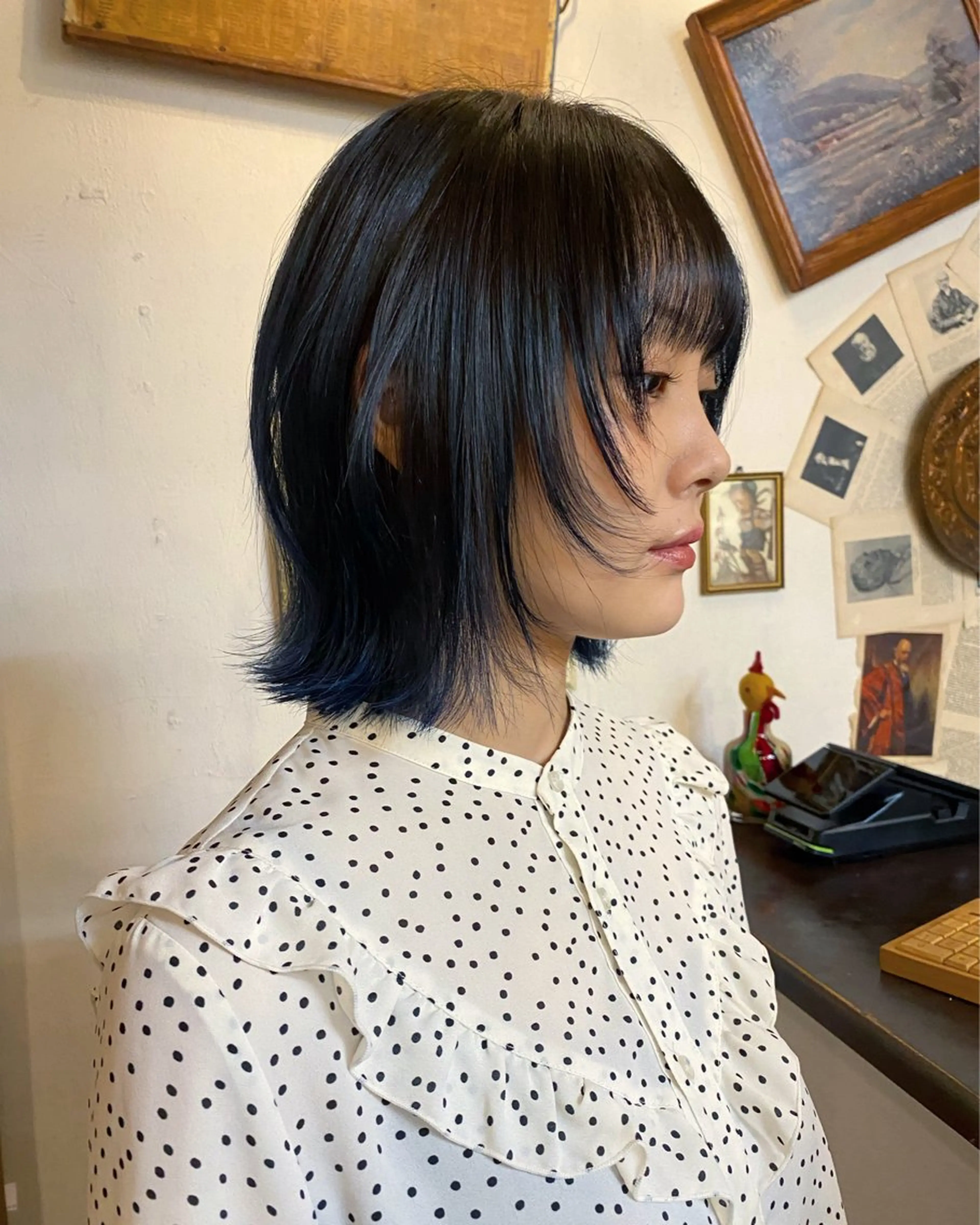 ミディアム カット ヘアカラー sea's所属・ヒラカホ/矢場町/ ブリーチ/似合わせのヘアスタイル