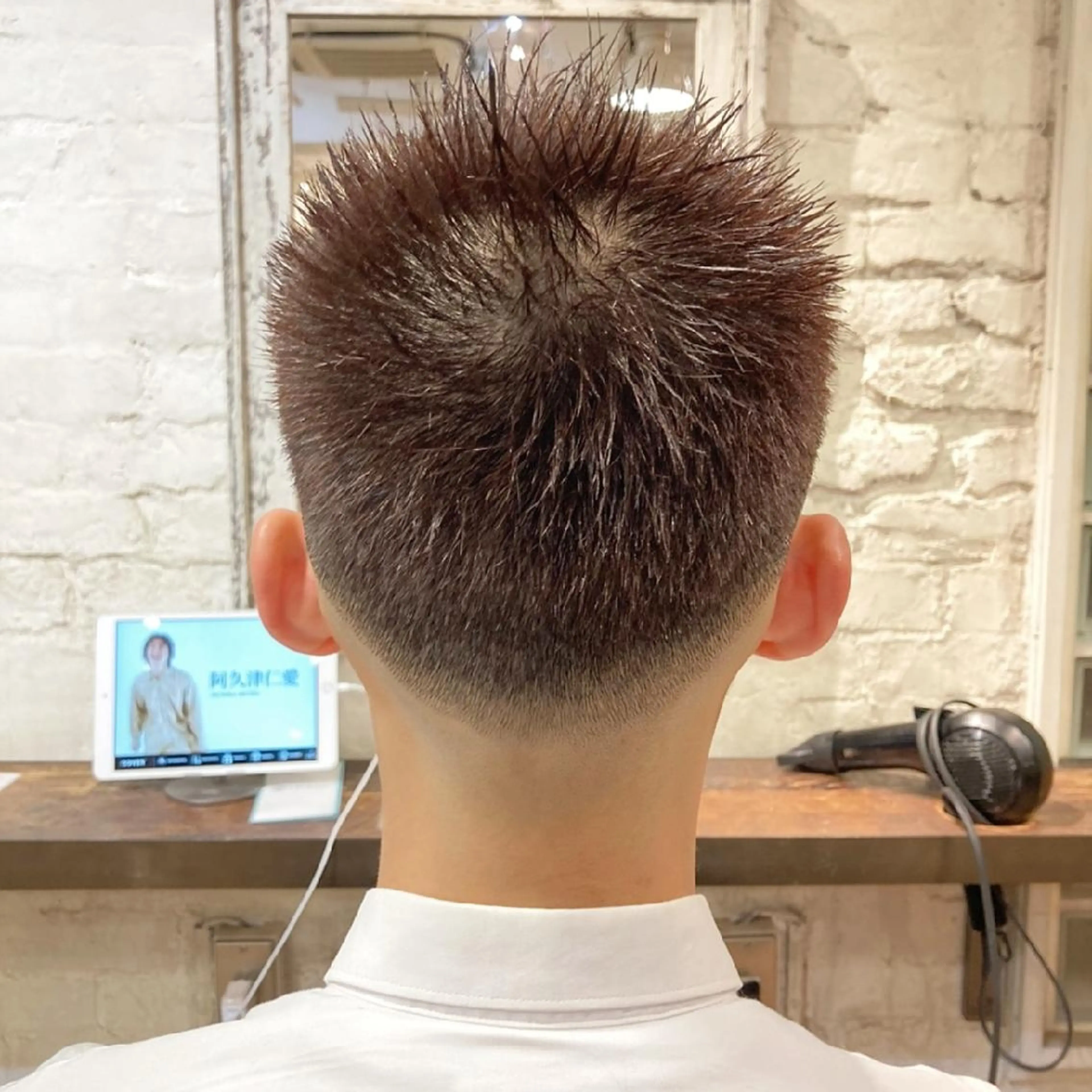 ショート メンズ カット Hair make ONE  008所属・メンズ/フェード/ バーバー/盛山大地のヘアスタイル