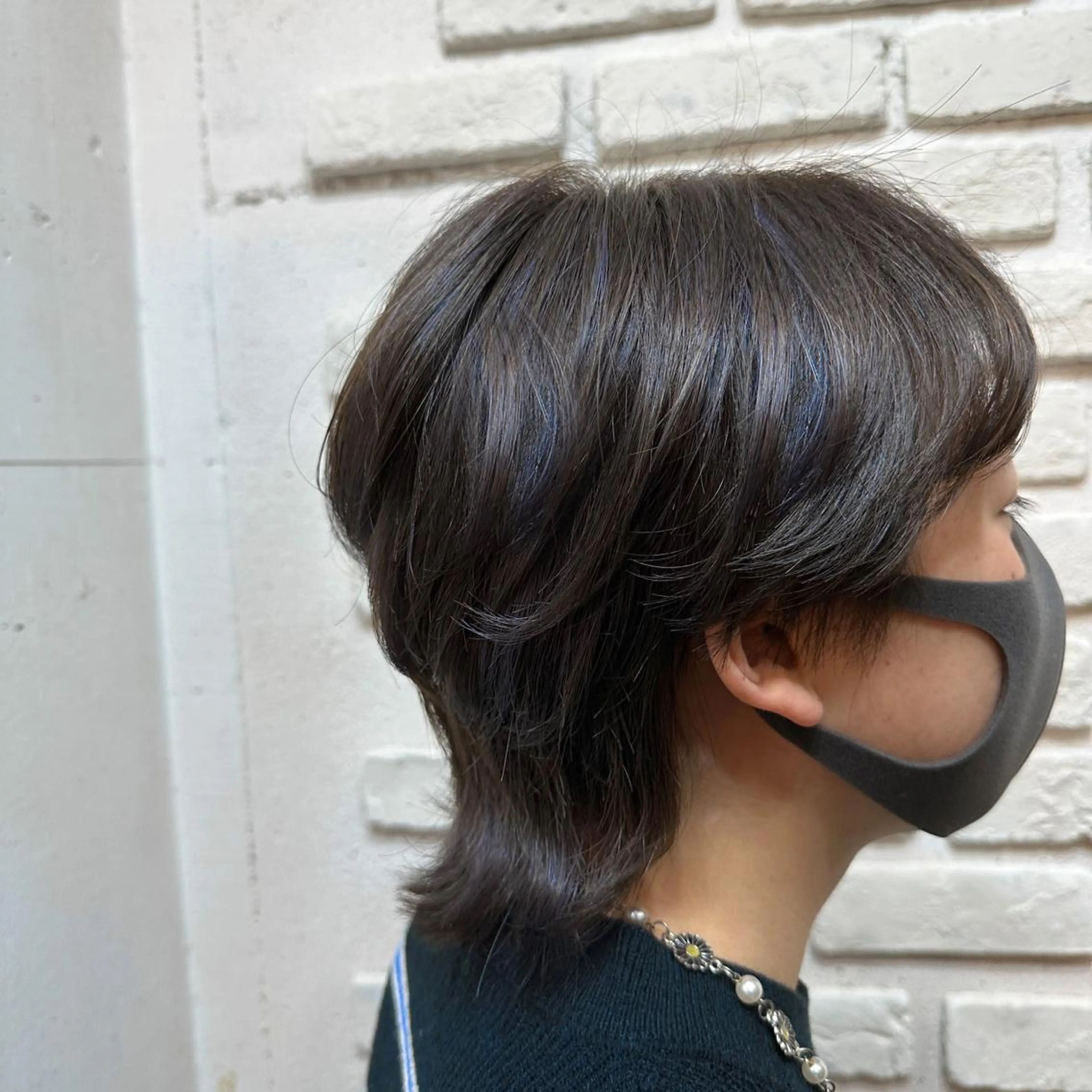 ミディアム カラー メンズパーマ 本多のヘアスタイル