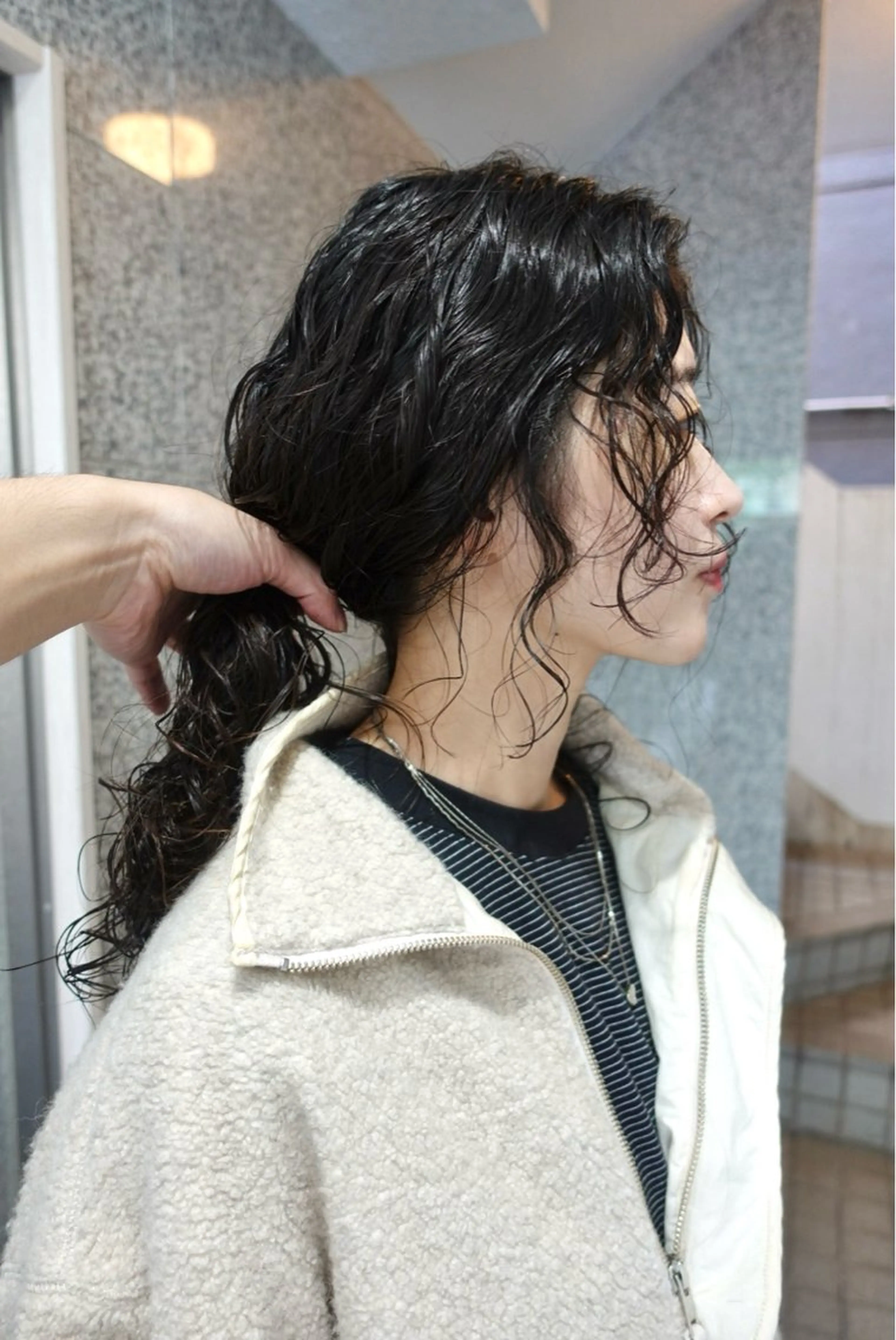 ロング パーマ カット パーマ ヒカル/ミディアム パーマ/ロングパーマのヘアスタイル