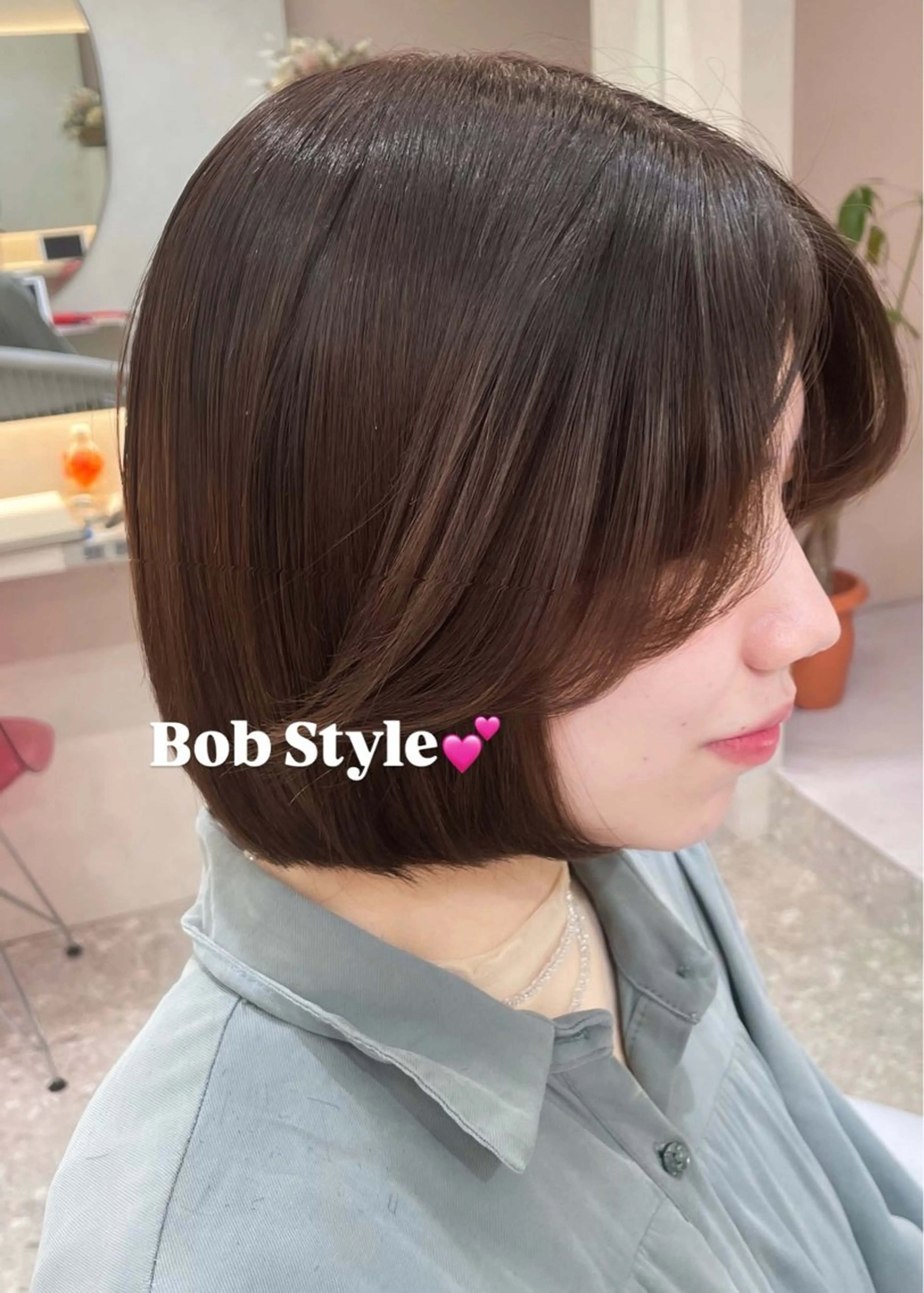 ショート ボブ 🎀Ami/新宿/ 透明感・艶カラー🎀のヘアスタイル