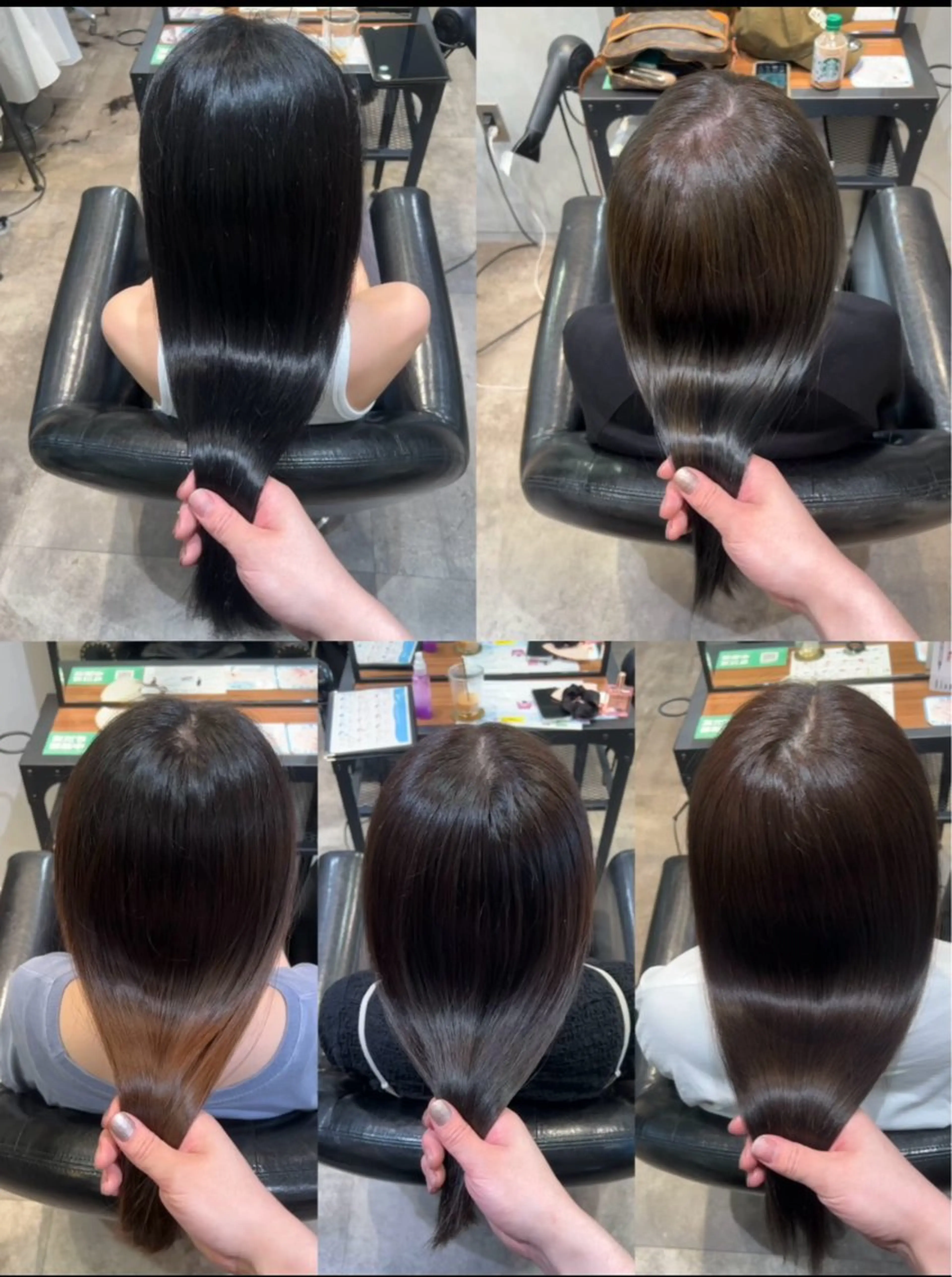 ミディアム カット ヘアカラー 縮毛矯正 トリートメント ✨毛髪診断で絶対綺麗 ✨美髪艶髪専門✨高浪のヘアスタイル