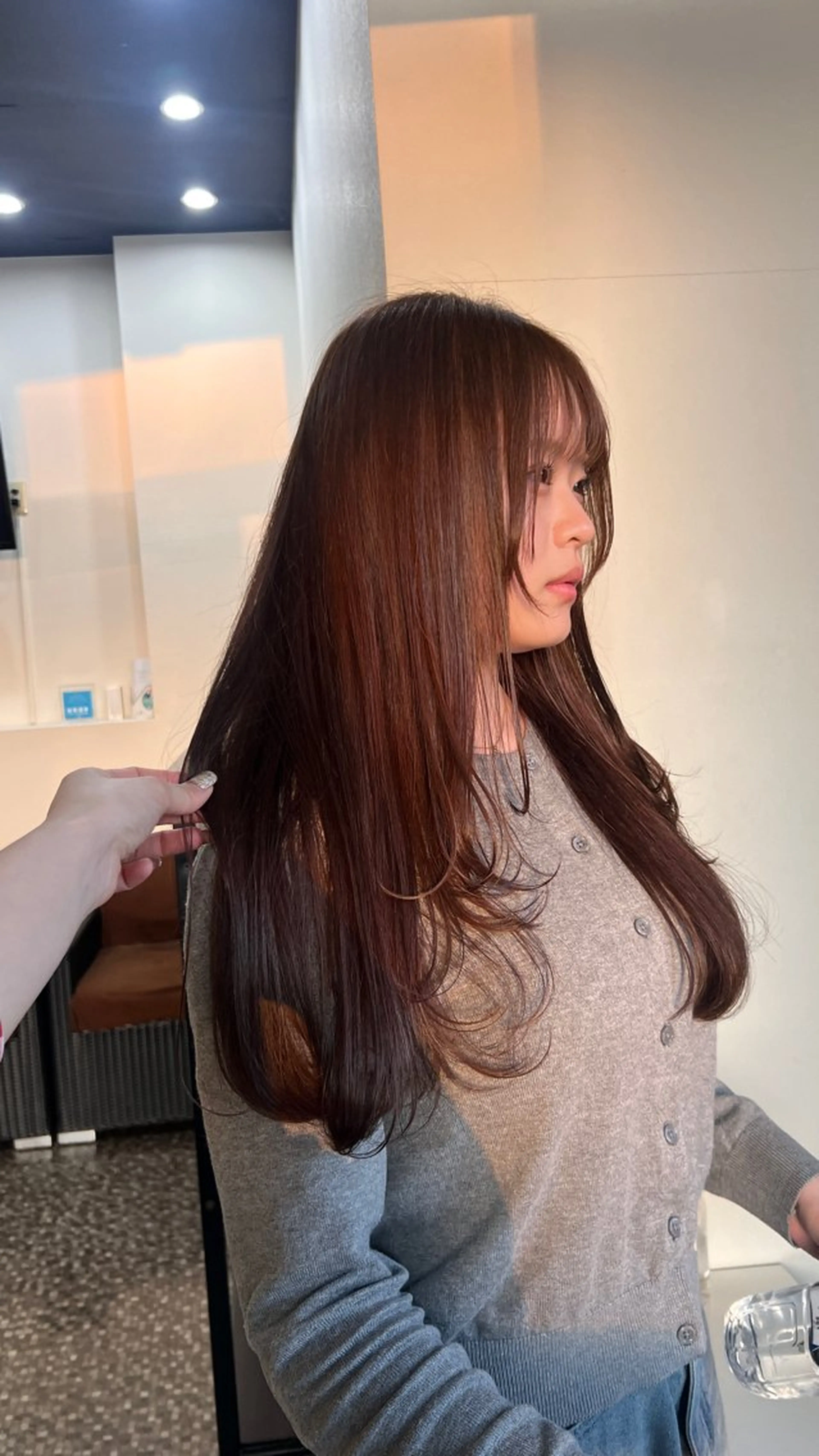 ロング カット トリートメント 譜久島 かりんのヘアスタイル