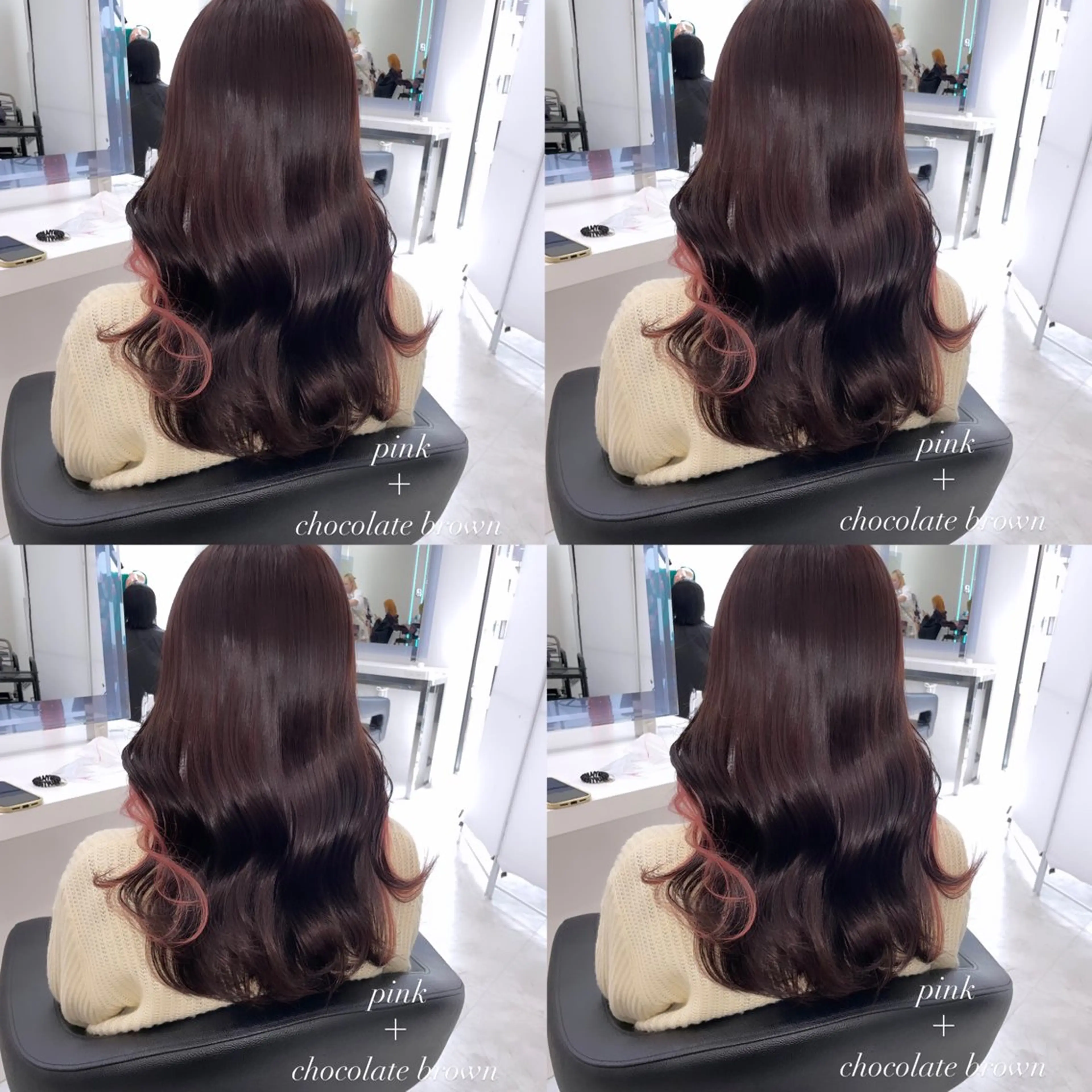 セミロング カラー ヘアアレンジ ヘアカラー トリートメント ヘッドスパ ヘアセット nana【艶髪】/ 顔まわり/縮毛矯正のヘアスタイル