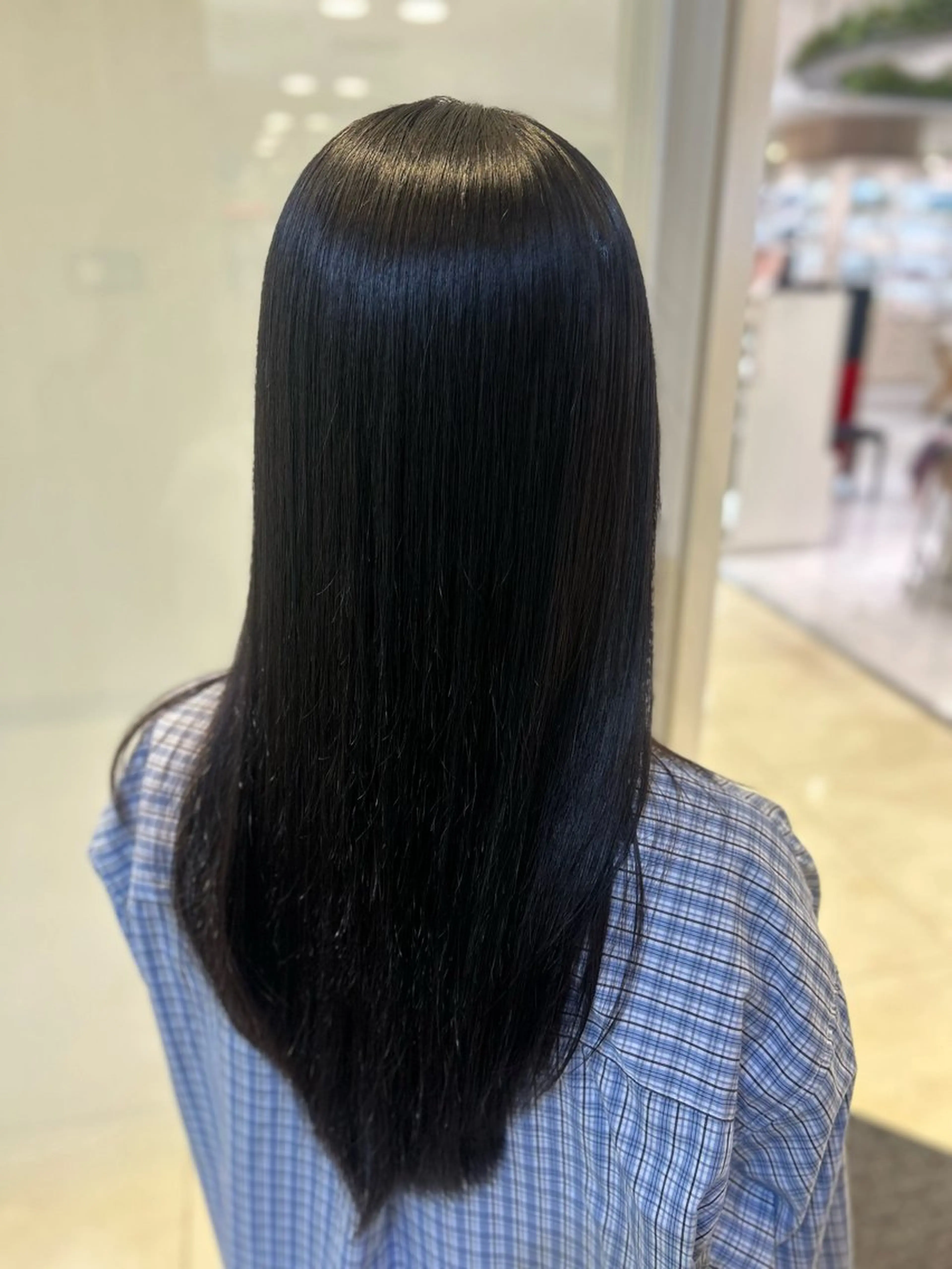 ロング パーマ カット 縮毛矯正 艶質改善/縮毛矯正 ササキナツミのヘアスタイル