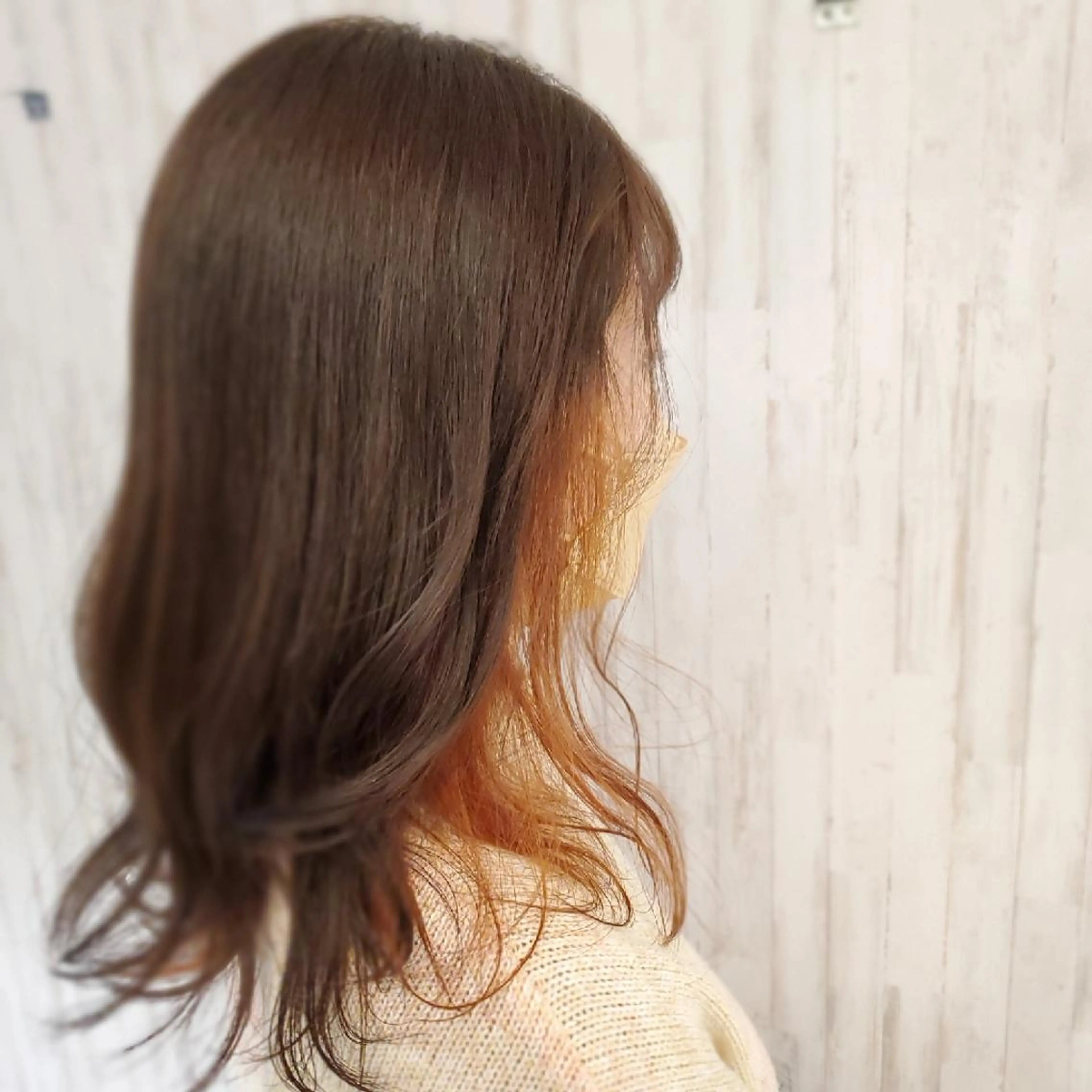 セミロング カラー EARTH 池田　雄太のヘアスタイル