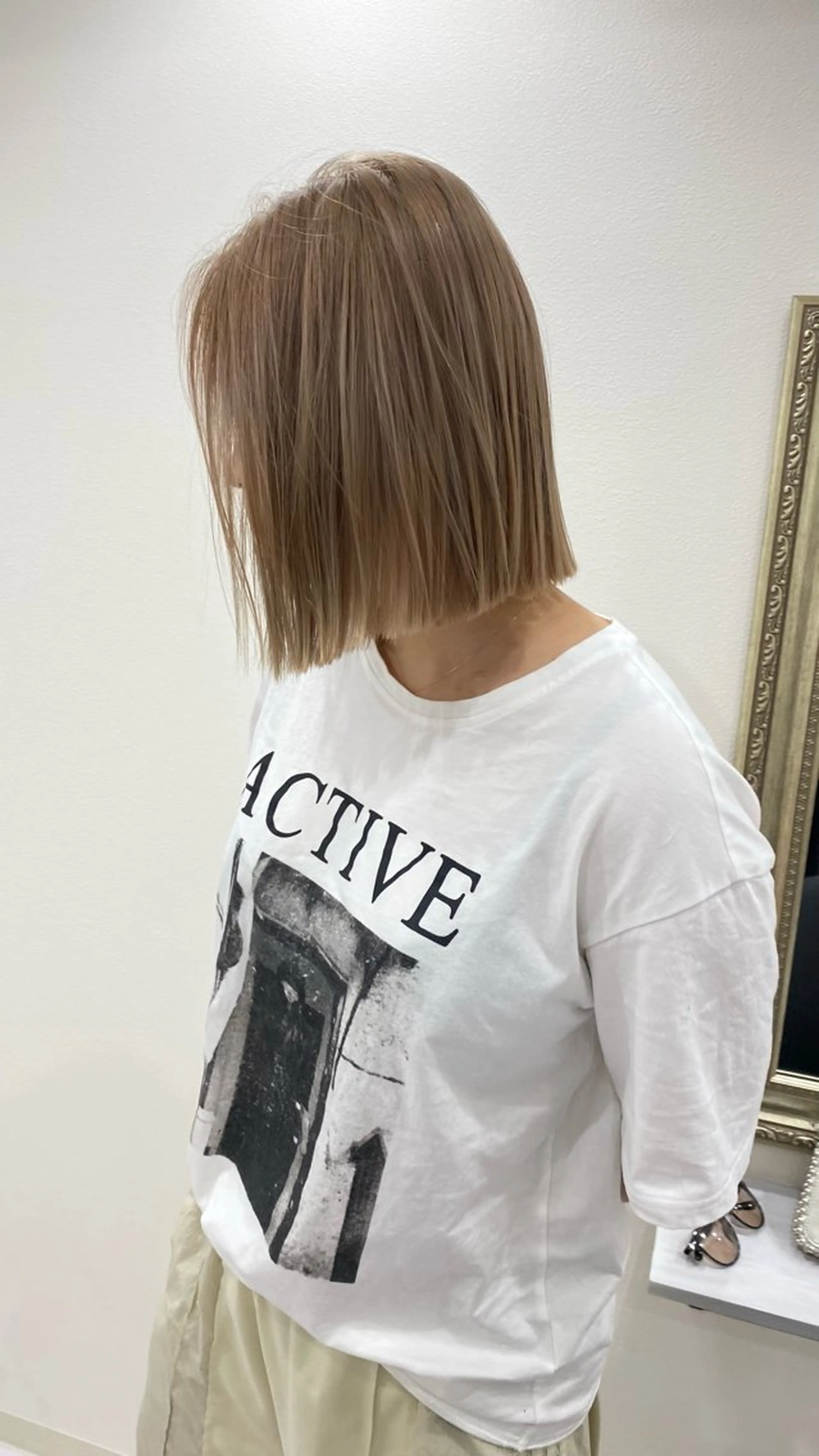 ショート カラー カット ヘアカラー 縮毛矯正 RURI韓国ボブ 🇰🇷タッセルボブのヘアスタイル