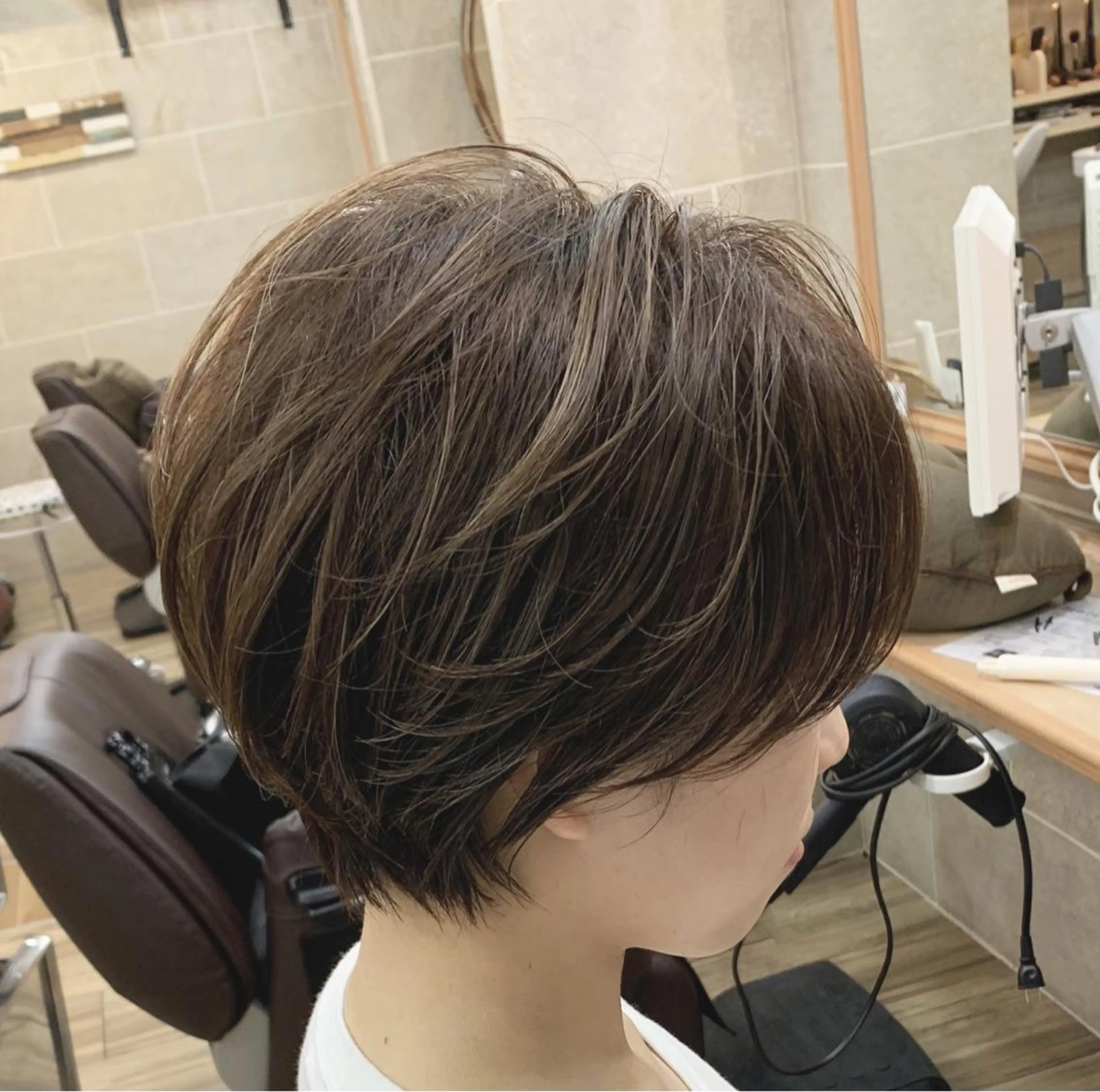 ショート ハンサムショート ショートヘア カット トリートメント 平尾 拓也のヘアスタイル