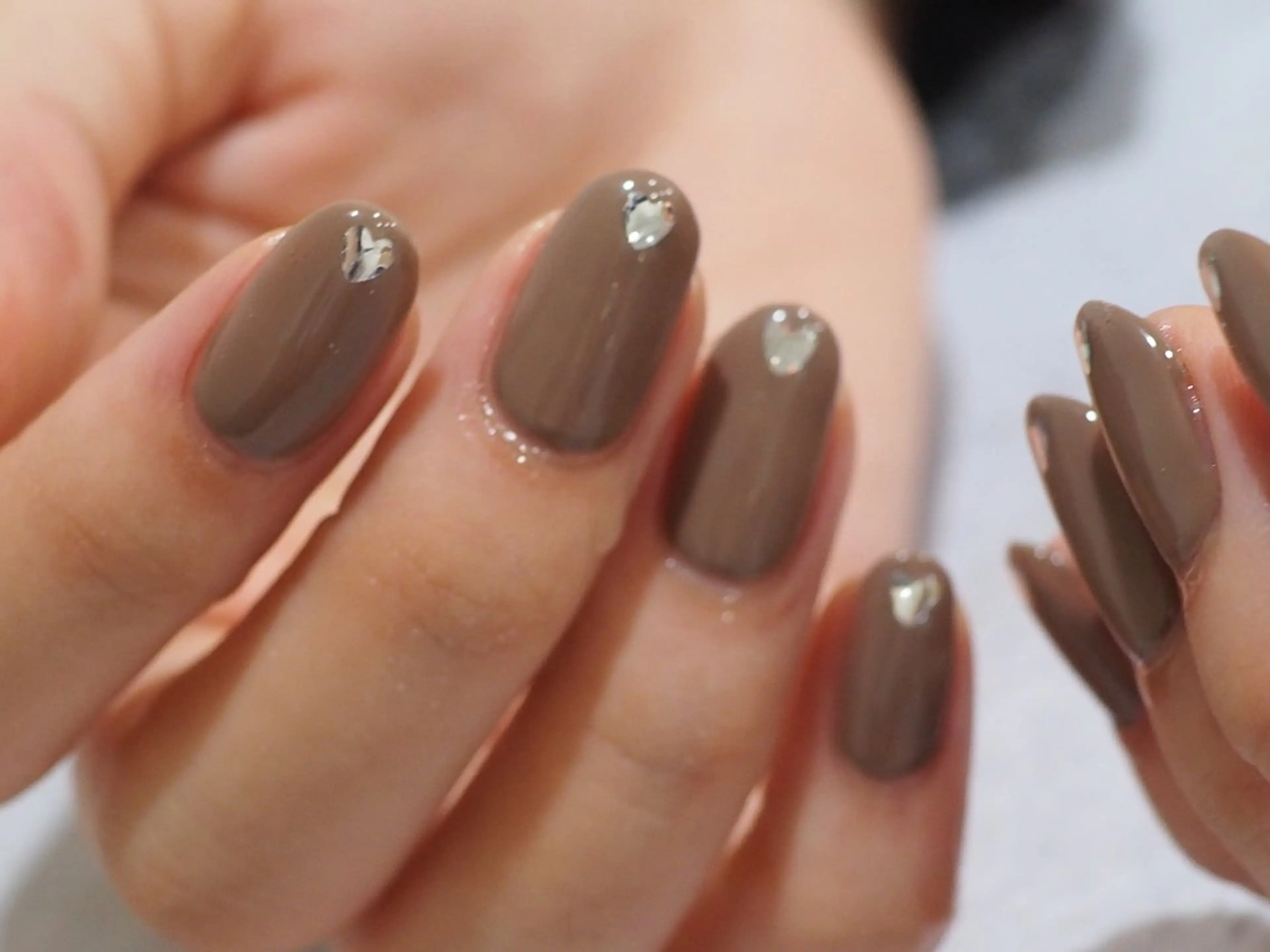 ネイル ジェルネイル オフィスネイル ワンカラーネイル パラジェル ハンドネイル tete nailstudioのネイルデザイン
