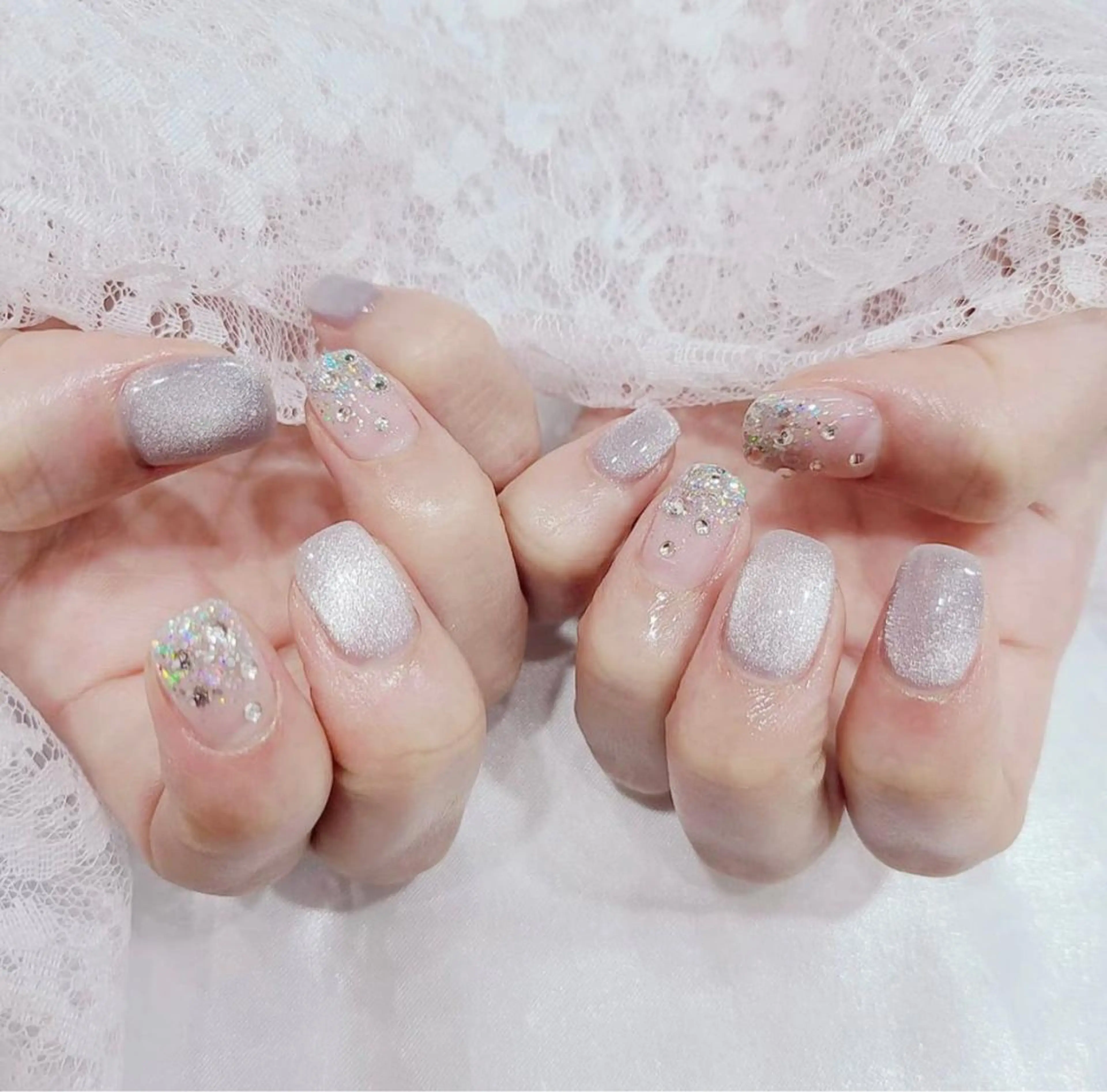 ネイル ハンドネイル ハンドケア ✨Serenity ワンホンネイルのネイルデザイン