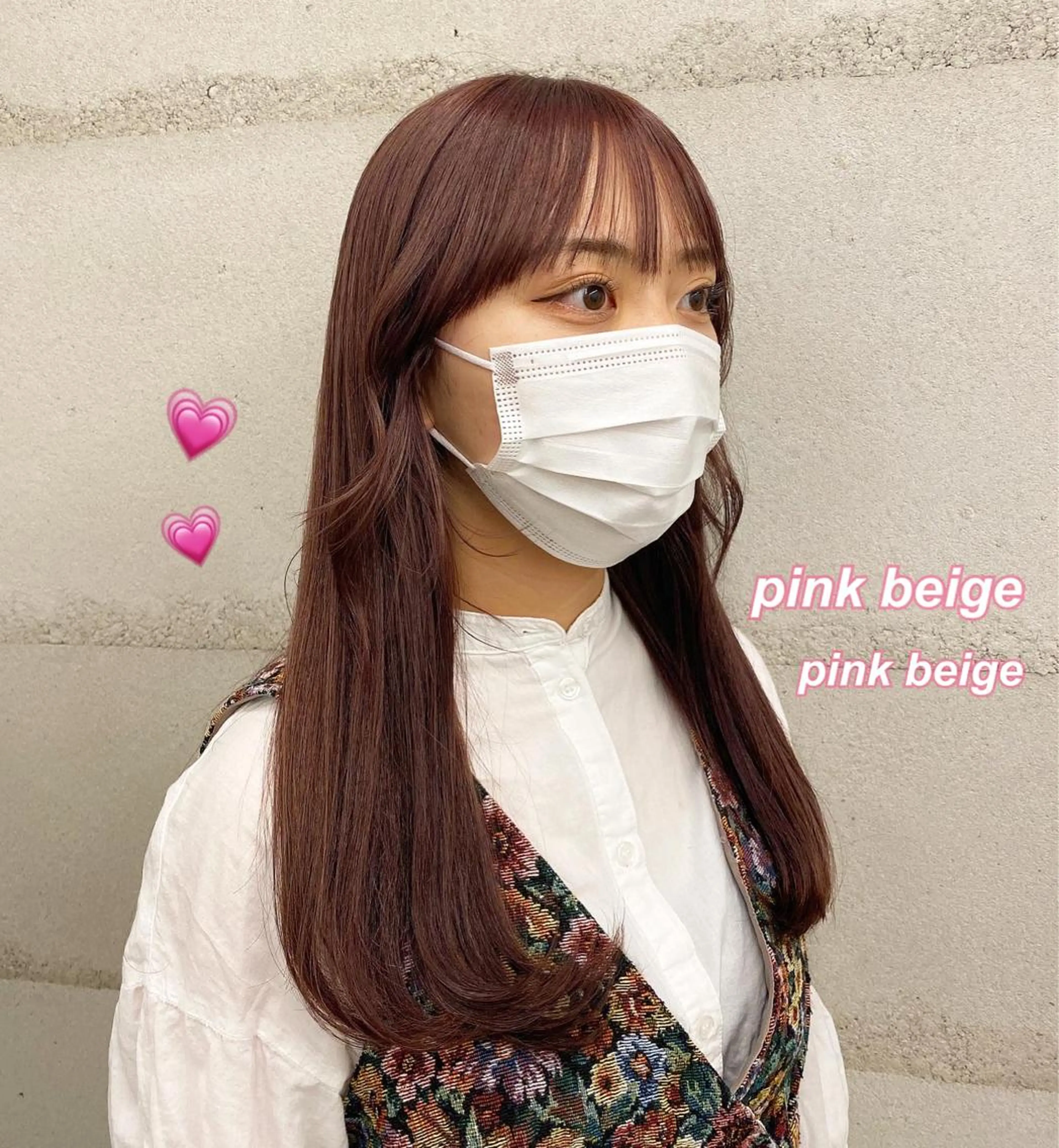 セミロング fons'所属・ナガイ アヤのヘアスタイル