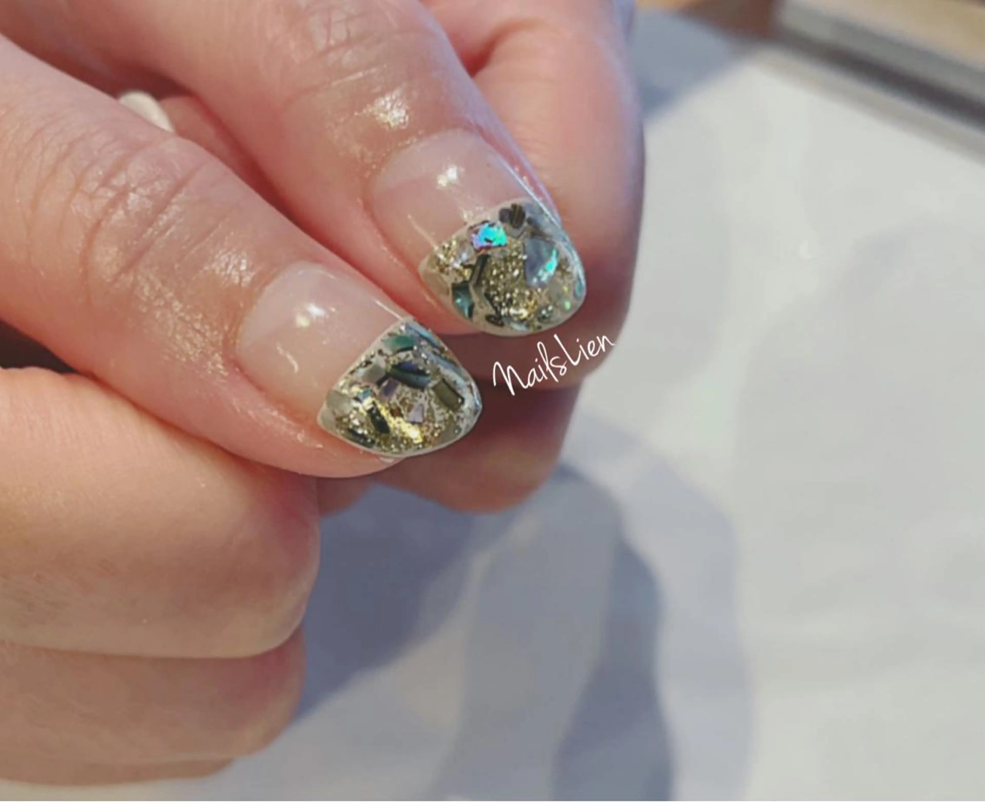 ネイル フレンチネイル ラメ(グリッター) マグネットネイル ミラーネイル ニュアンスネイル 凛 リンのその他イメージ