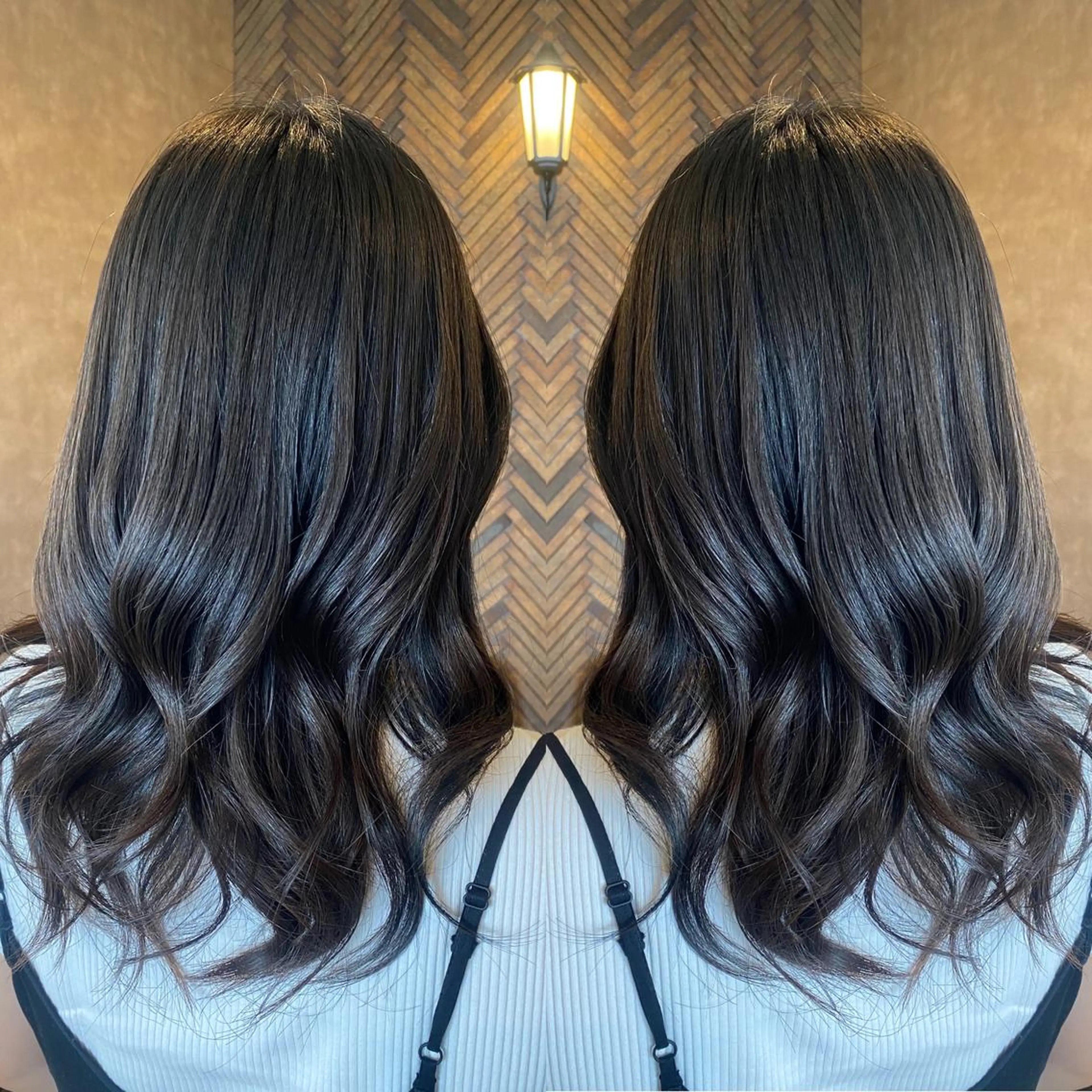 ロング カラー カット トリートメント tocca 💜石田愛結💜のヘアスタイル