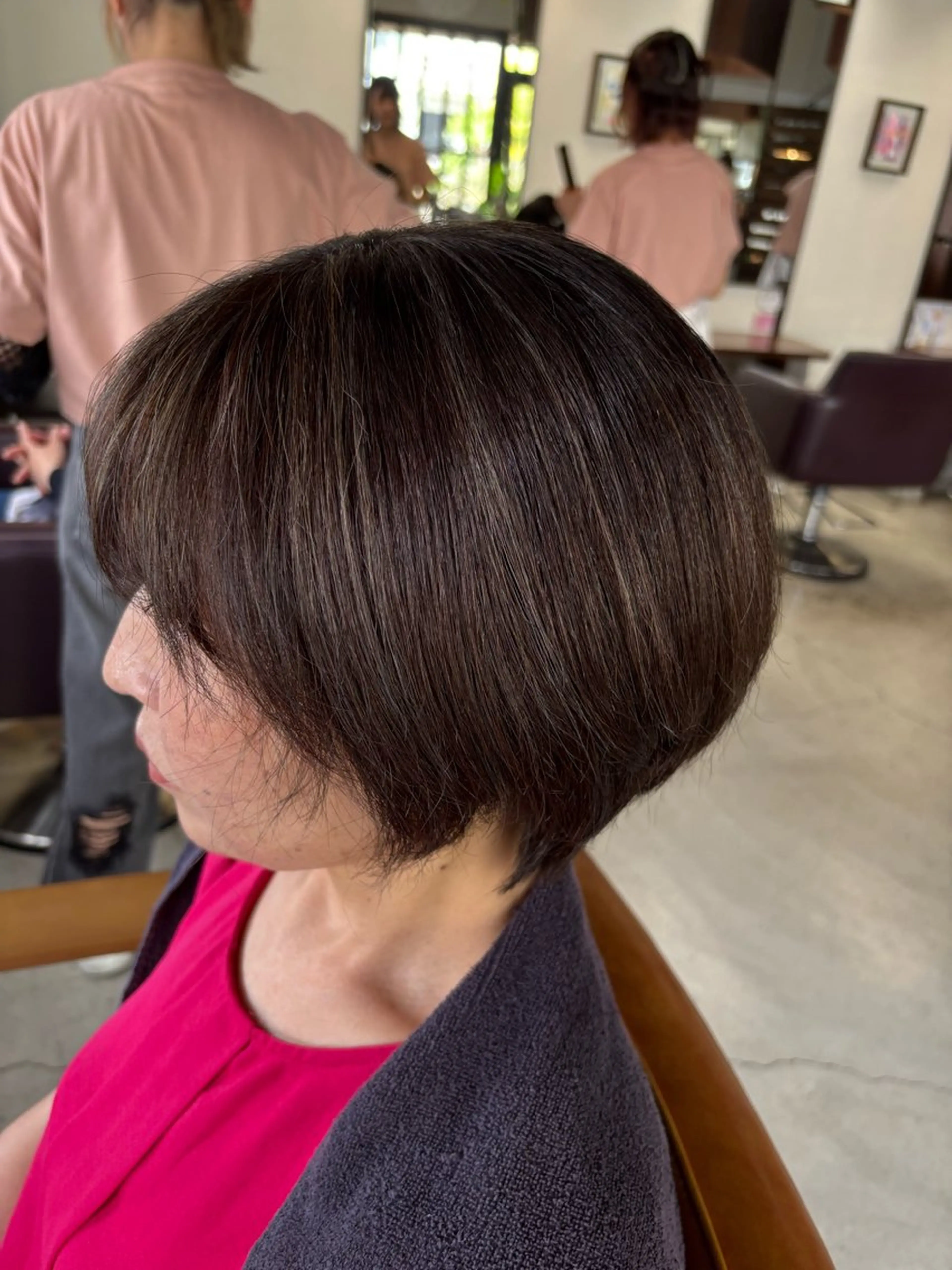 ショート ハイライト ヘアカラー 古田 穂香/似合わせカラーのヘアスタイル