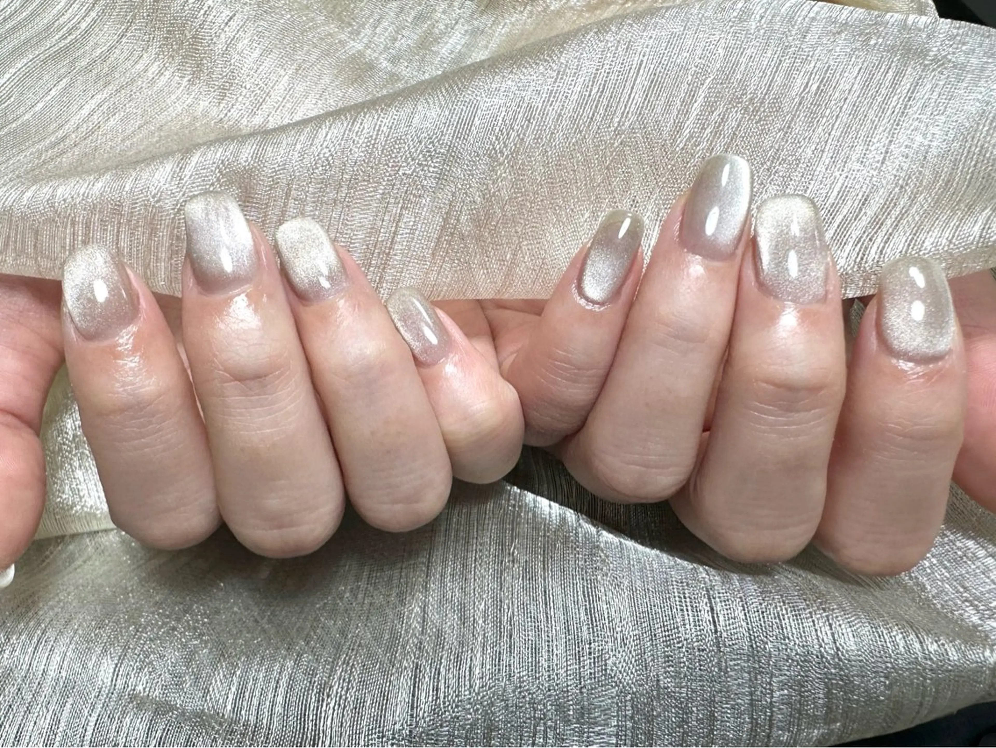 ネイル 長さ出し フレンチネイル グラデーション マグネットネイル マグネットフレンチ ハンドネイル ハンドケア ⭐️Dreamy Nail⭐️のネイルデザイン