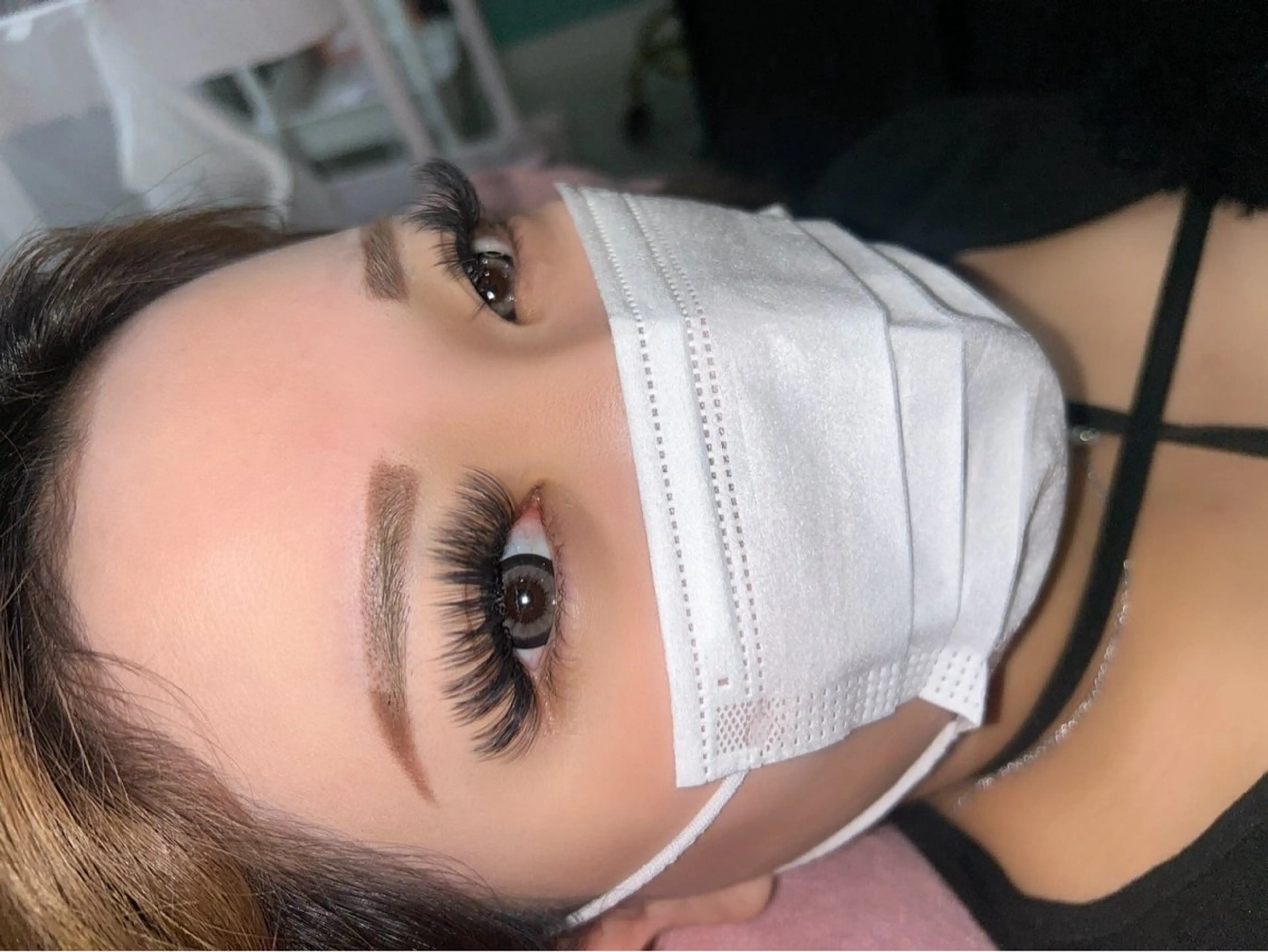 マツエク・マツパ バインドロック フラットラッシュ ボリュームラッシュ icy nail れいあのネイルデザイン