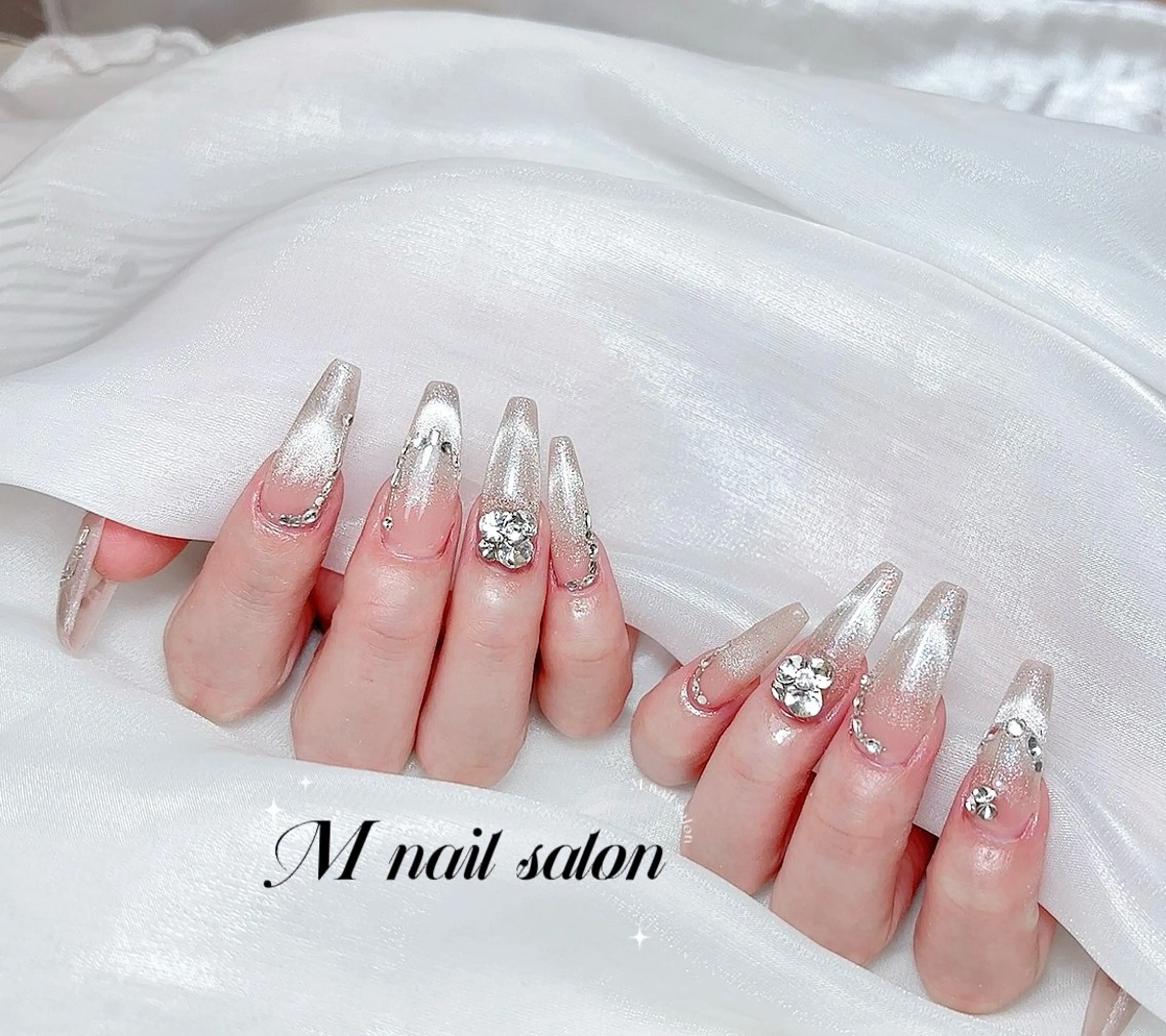 ネイル ハンドネイル M🌷nail 長さだし専門店のネイルデザイン