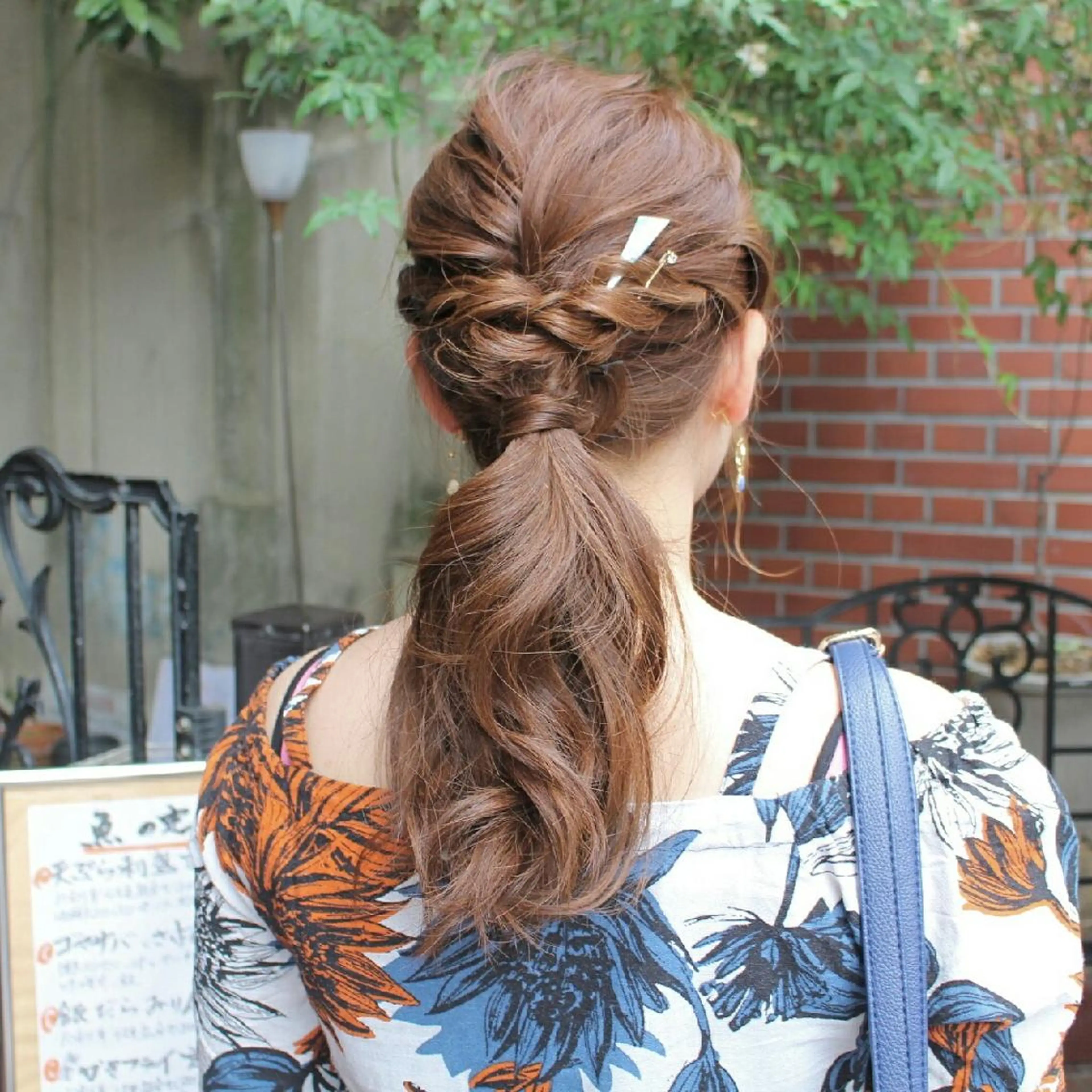 ヘアアレンジ Click所属・クニモトハルナ ボブ/柔らかカラーのヘアスタイル