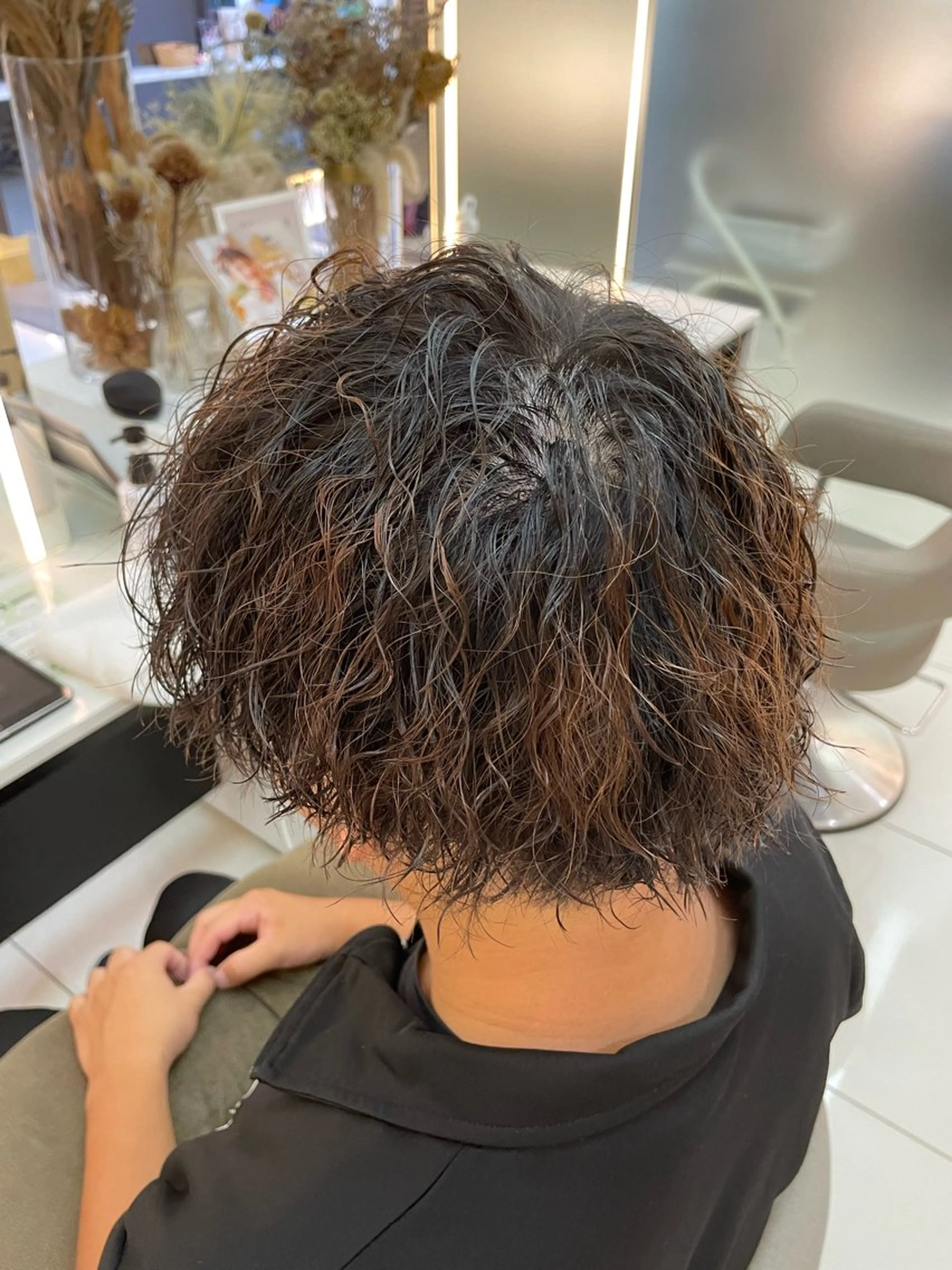 ショート パーマ メンズ 髪質改善/縮毛/トリ ートメント/平野広大のヘアスタイル