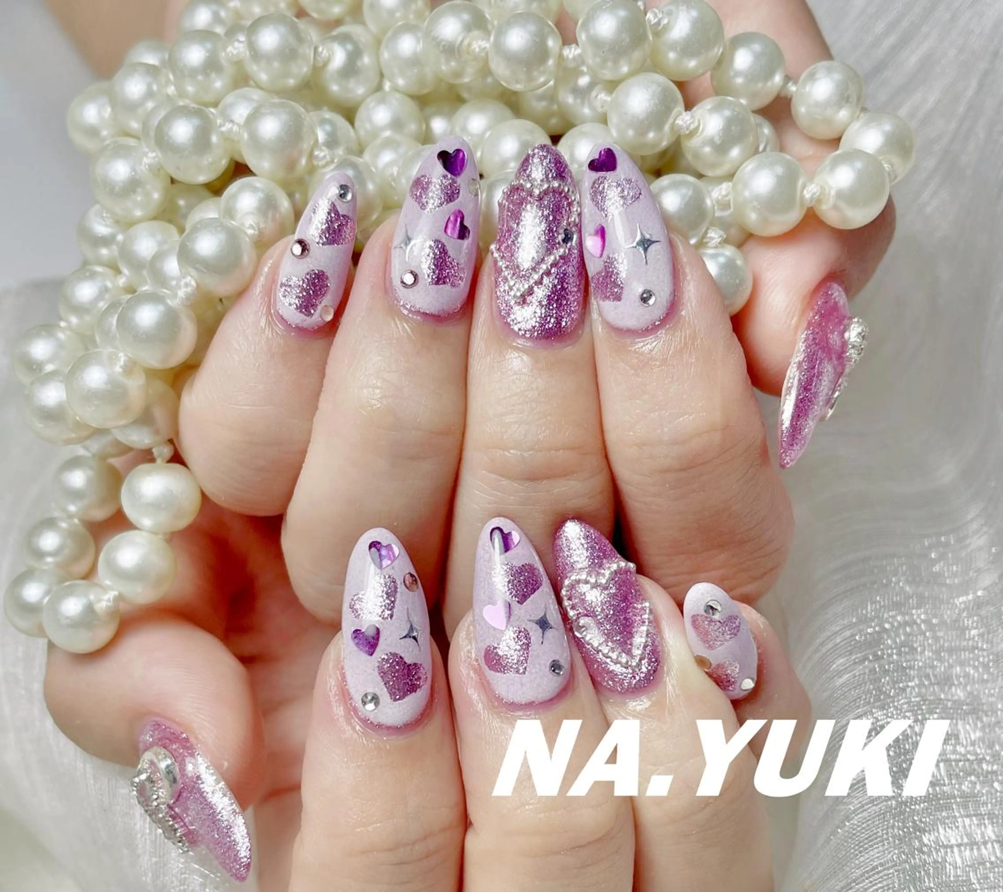 ネイル ハンドネイル ハンドケア 🌷 Mooning 🌷のネイルデザイン