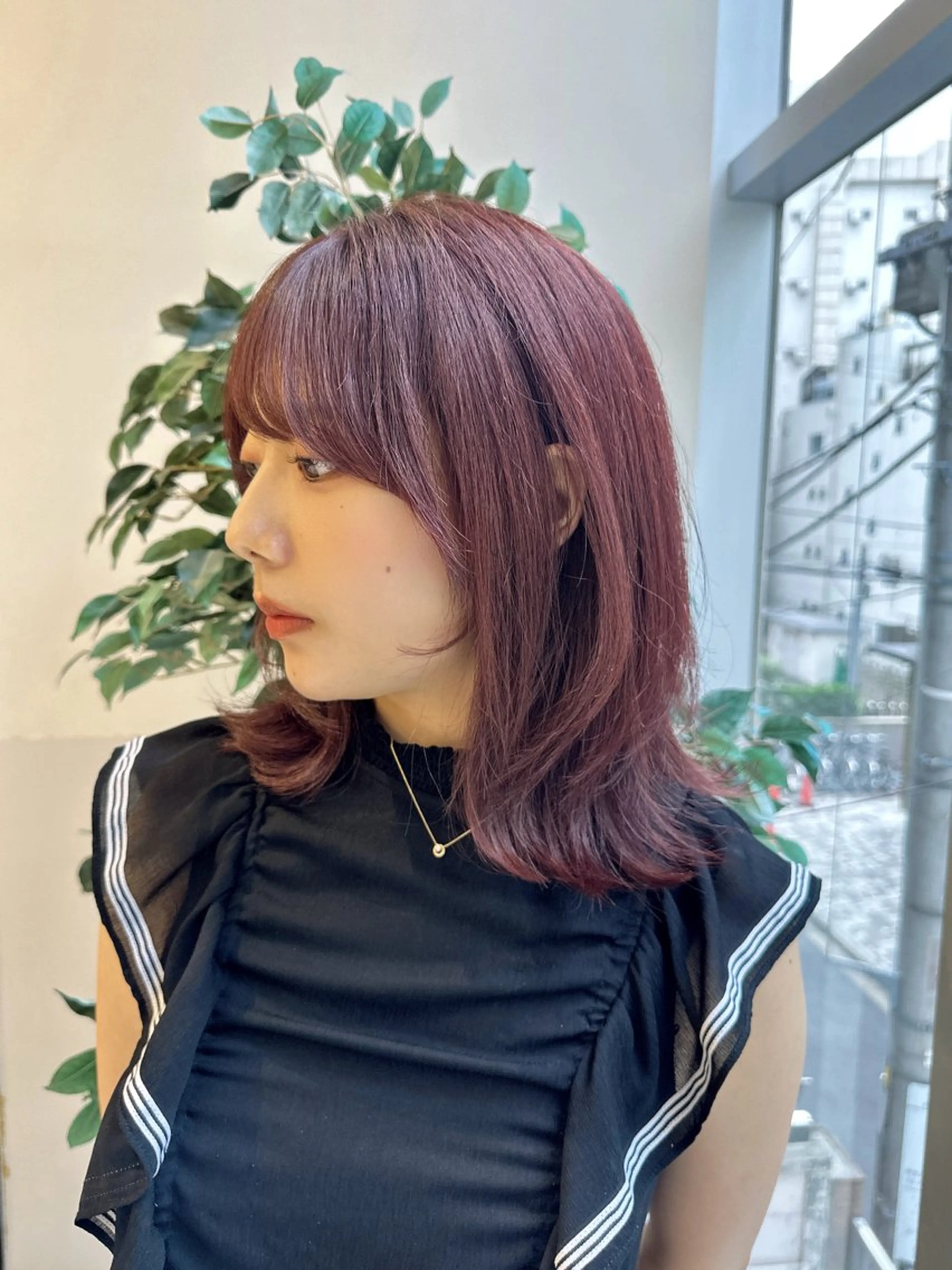 ロング カラー ブリーチ ラベンダーカラー ブリーチなしカラー ピンクカラー ピンクラベンダー カット ヘアカラー トリートメント LUMO所属・矢野 晃平のヘアスタイル