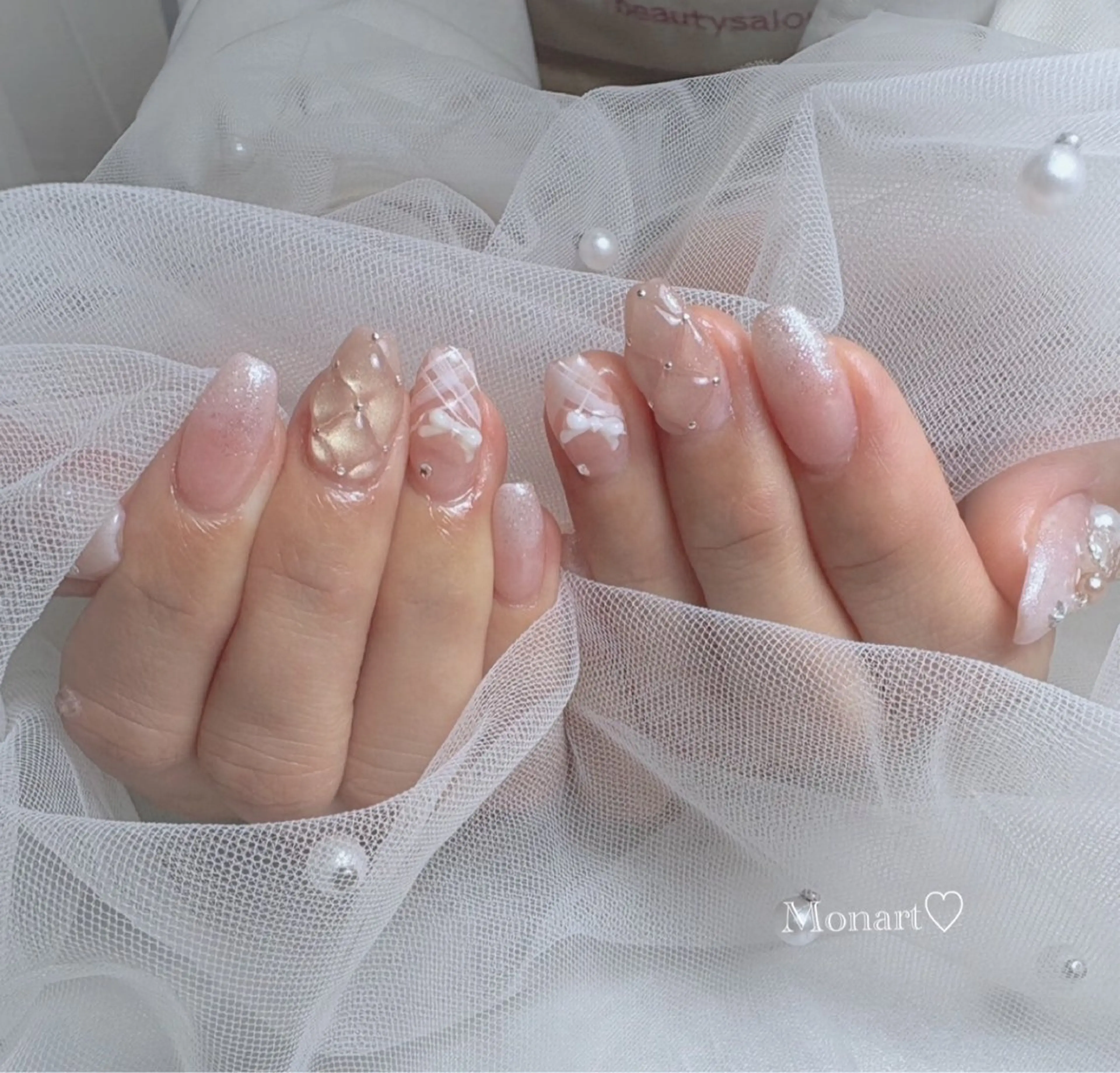 ネイル ハンドネイル Monart♡ 石光のネイルデザイン