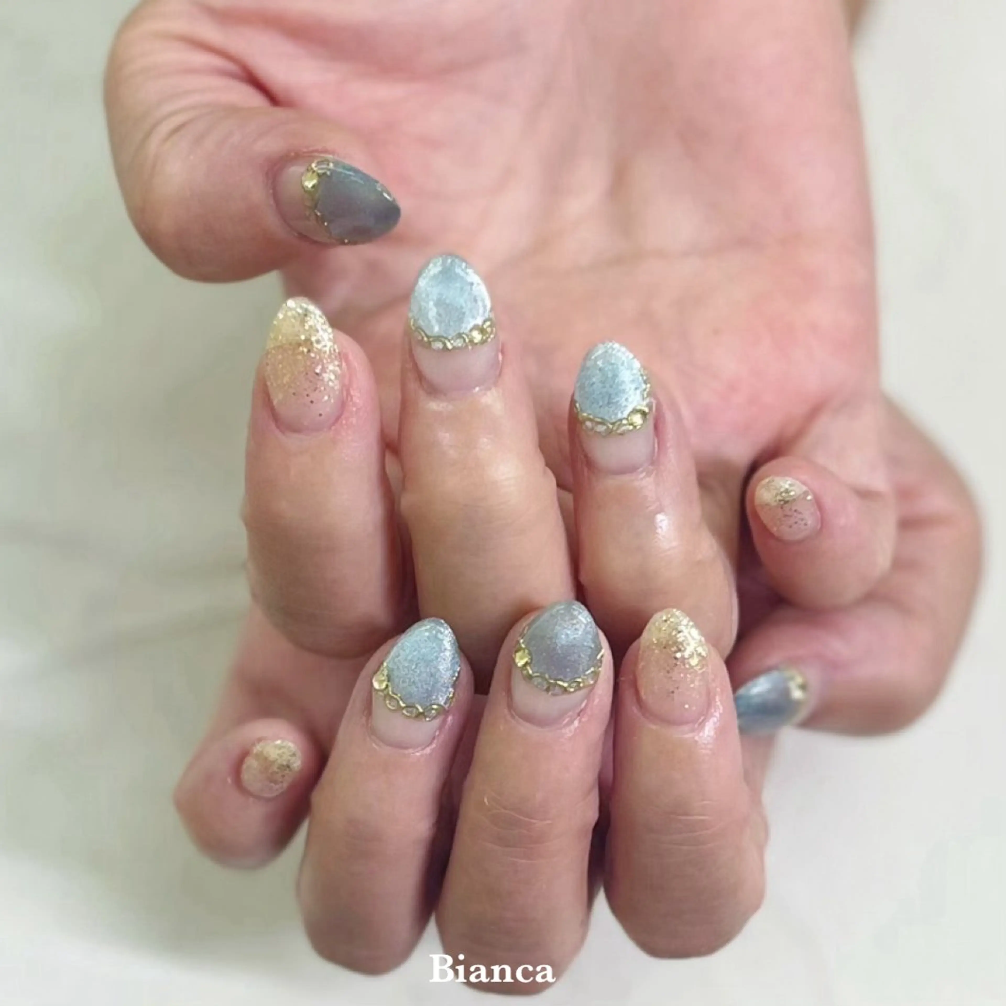 ネイル 夏ネイル ハンドネイル Bianca♡ TAKANASHIのネイルデザイン