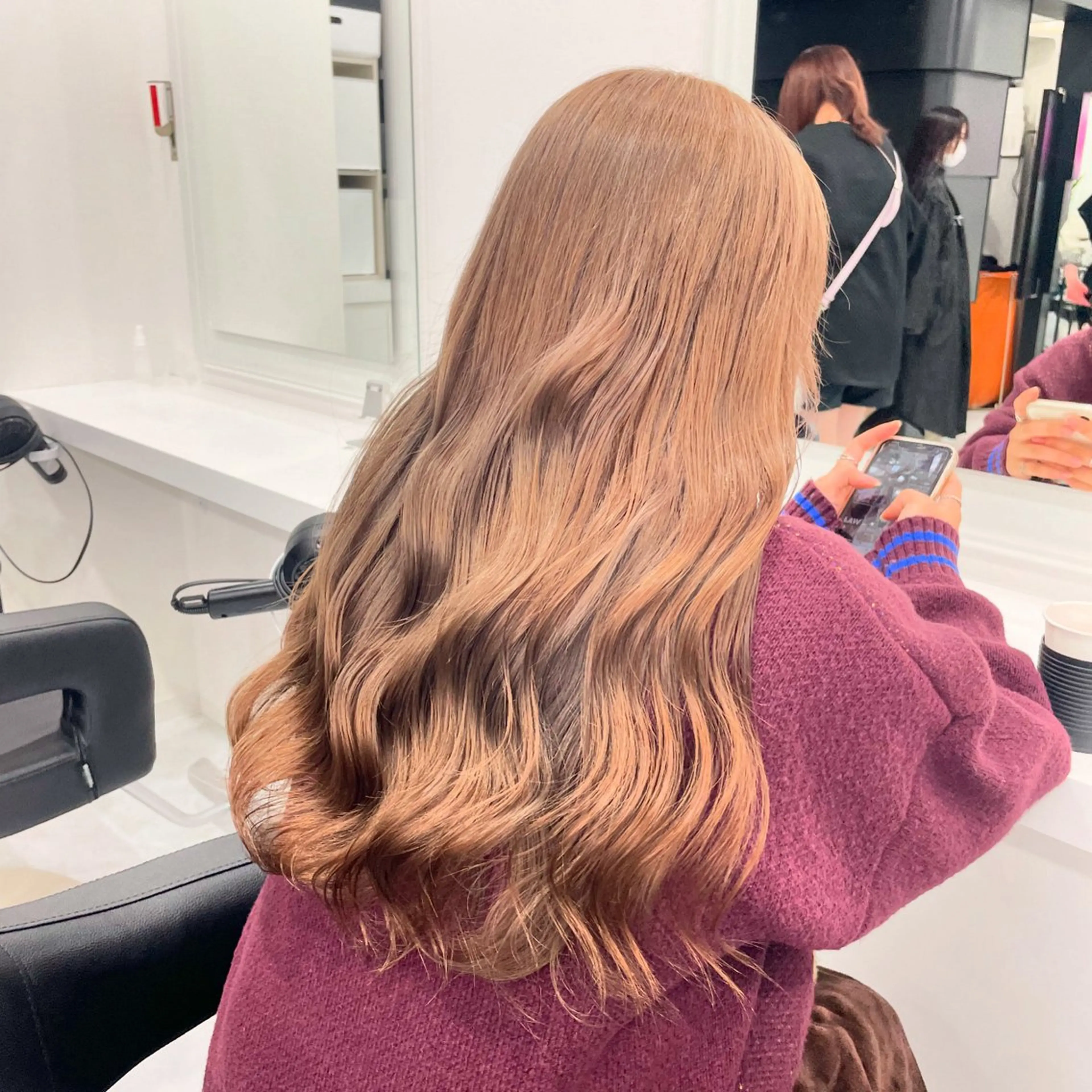 セミロング カラー ヘアカラー トリートメント ヘアセット 渋谷指名1位💖 カラーの達人❣️のヘアスタイル