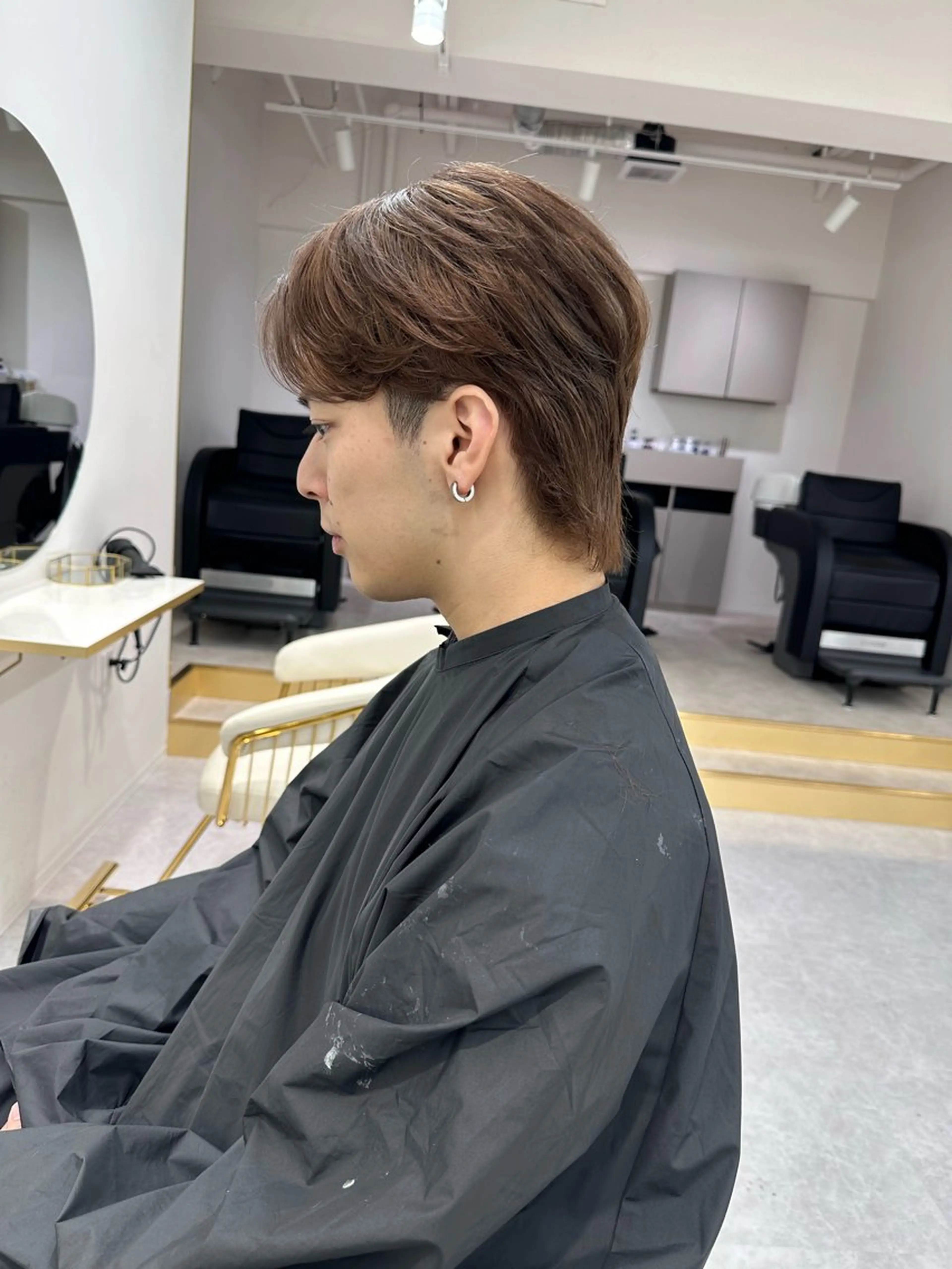 メンズ ピンク職人 秋カラーRIKU🎈のヘアスタイル