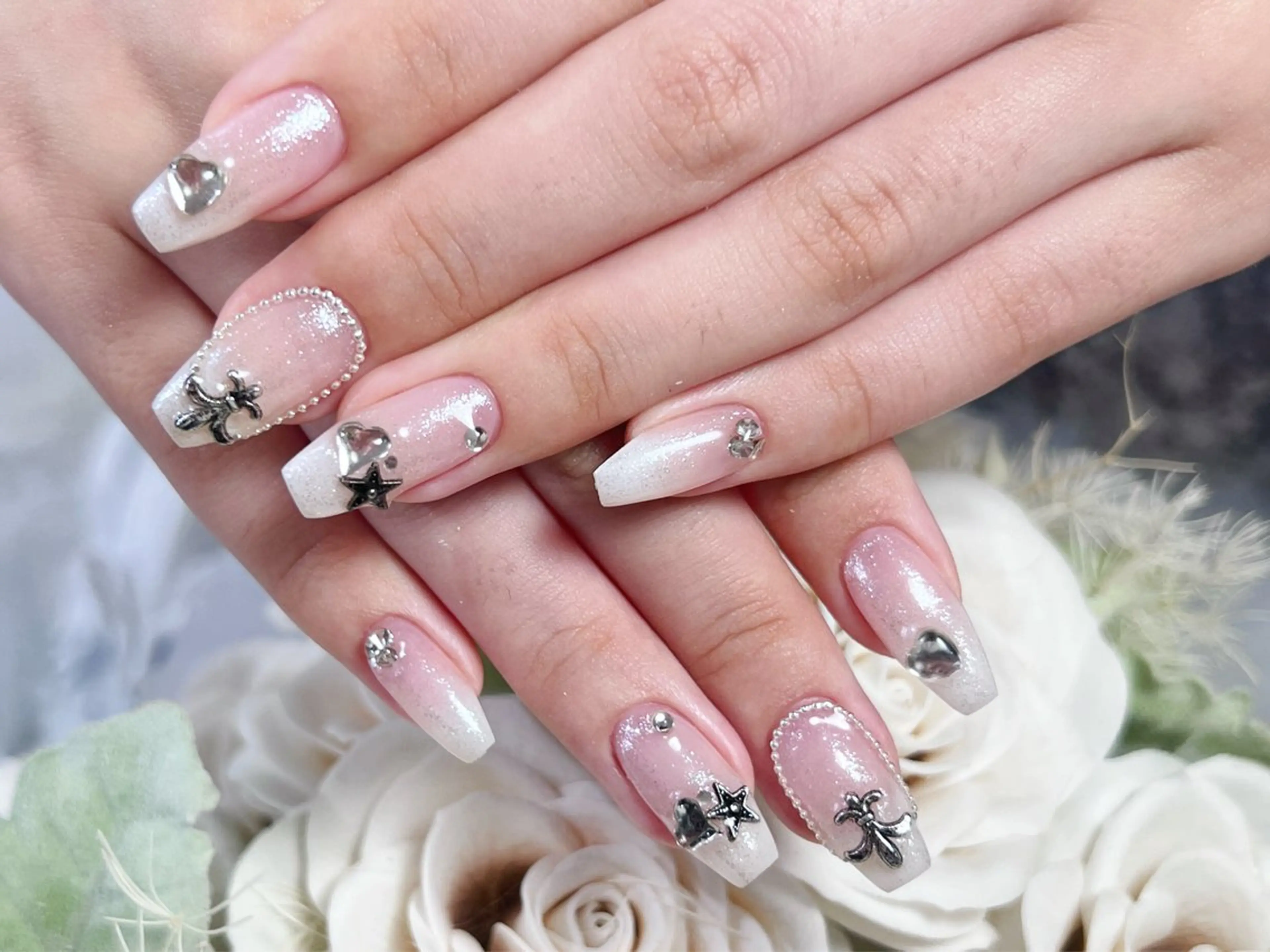 ネイル ロングネイル 持ち込み スカルプネイル ハンドネイル Painty nailのネイルデザイン