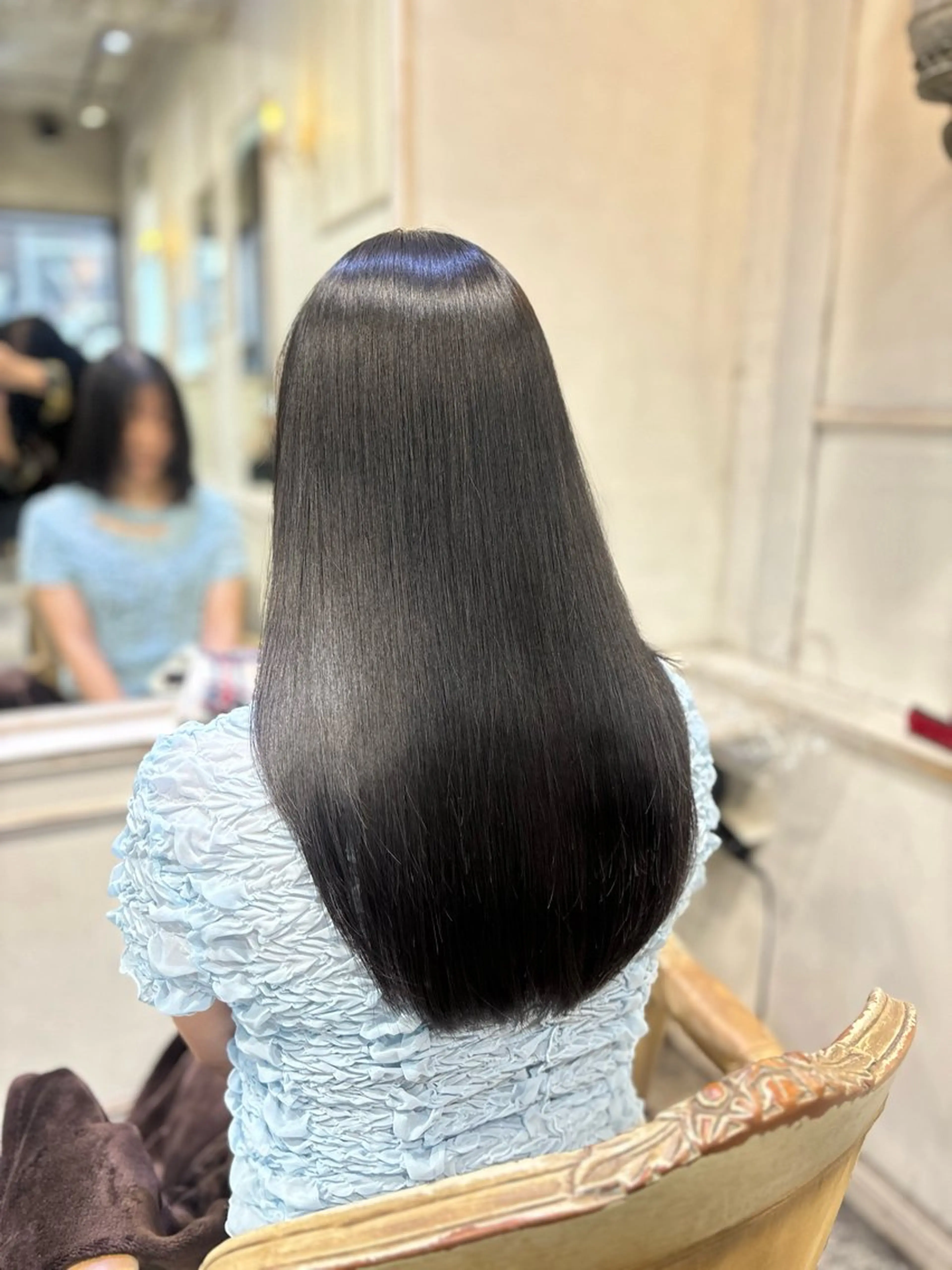 ロング カット ヘアカラー トリートメント ⭐️ 美髪矯正 艶カラー ⭐️ユウキのヘアスタイル