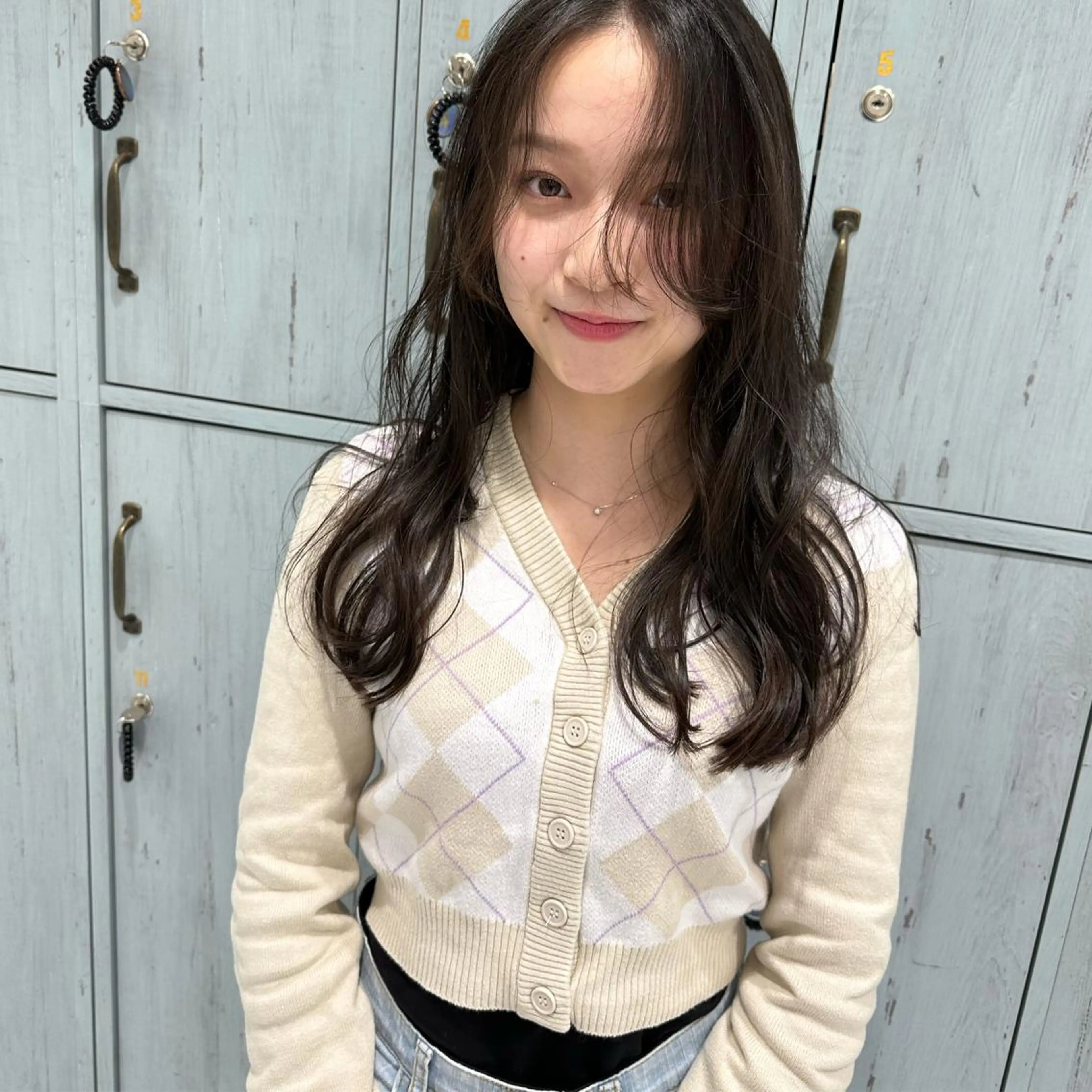 ロング 中川 茜里のヘアスタイル