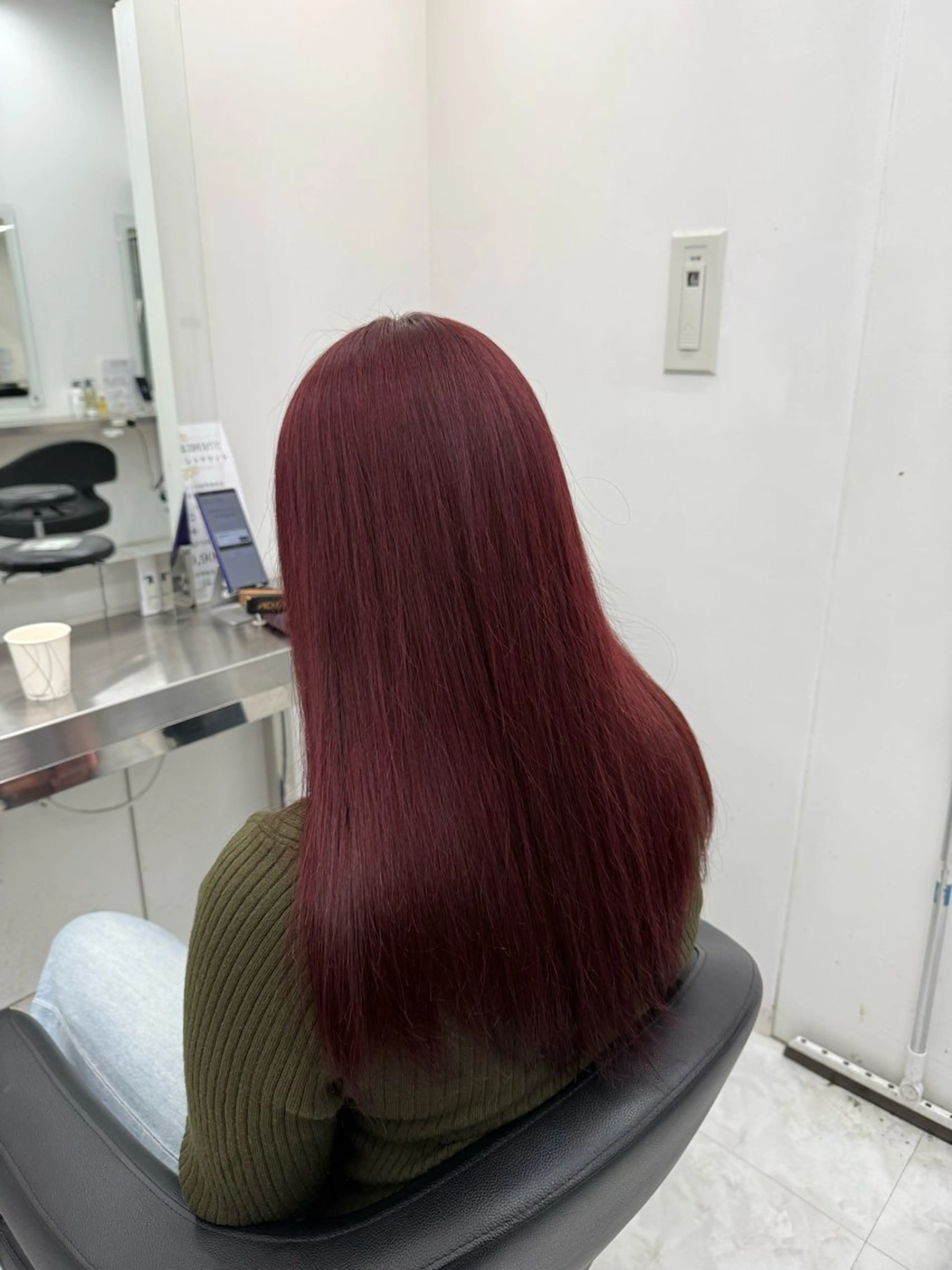 ロング カラー ヘアアレンジ ケアカラー ロング ヘアカラー 中韓🇰🇷暖色🖤 レイヤー🌙らいるのヘアスタイル