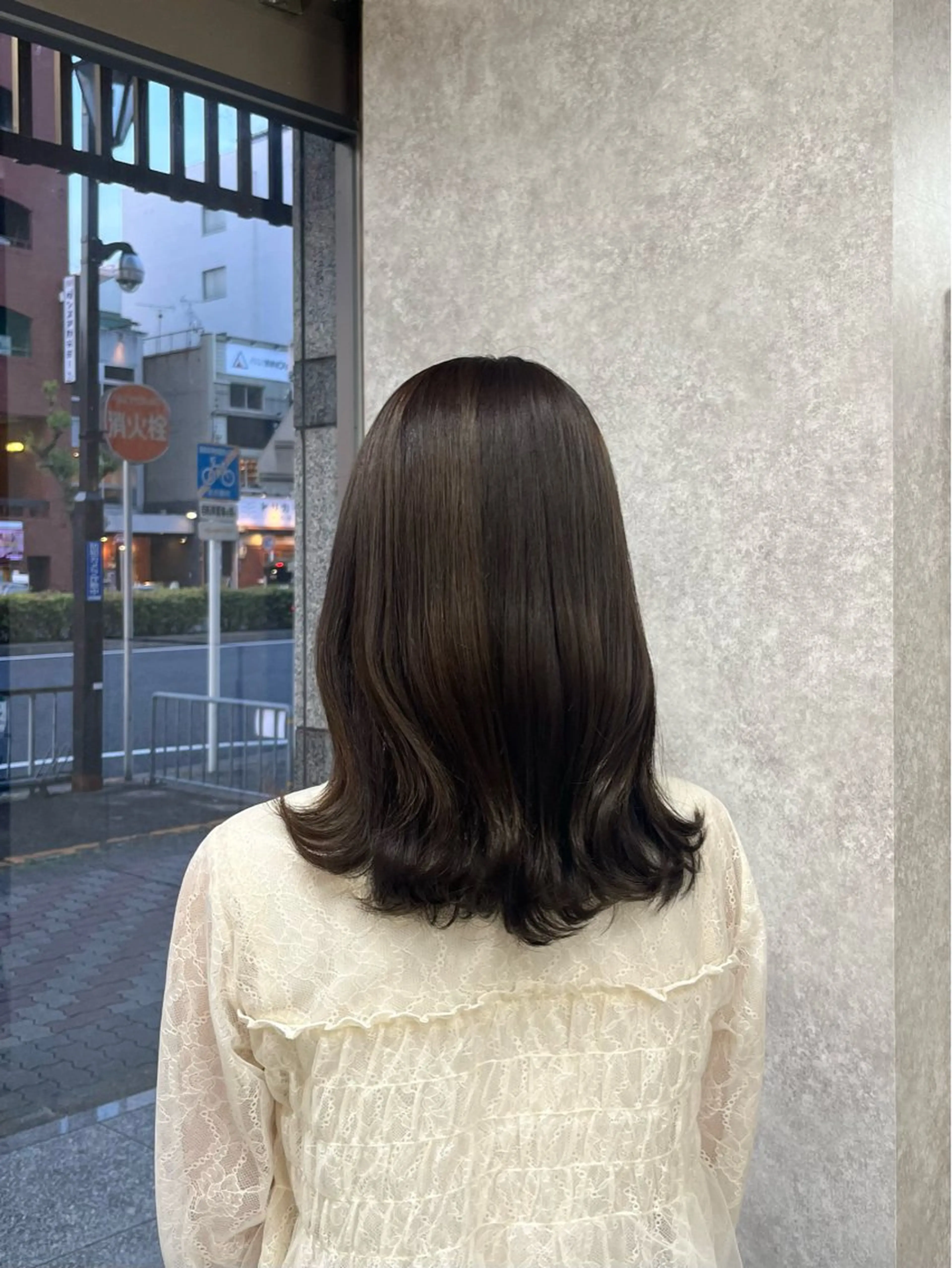 セミロング カラー 村田梨乃/ minim hairのヘアスタイル