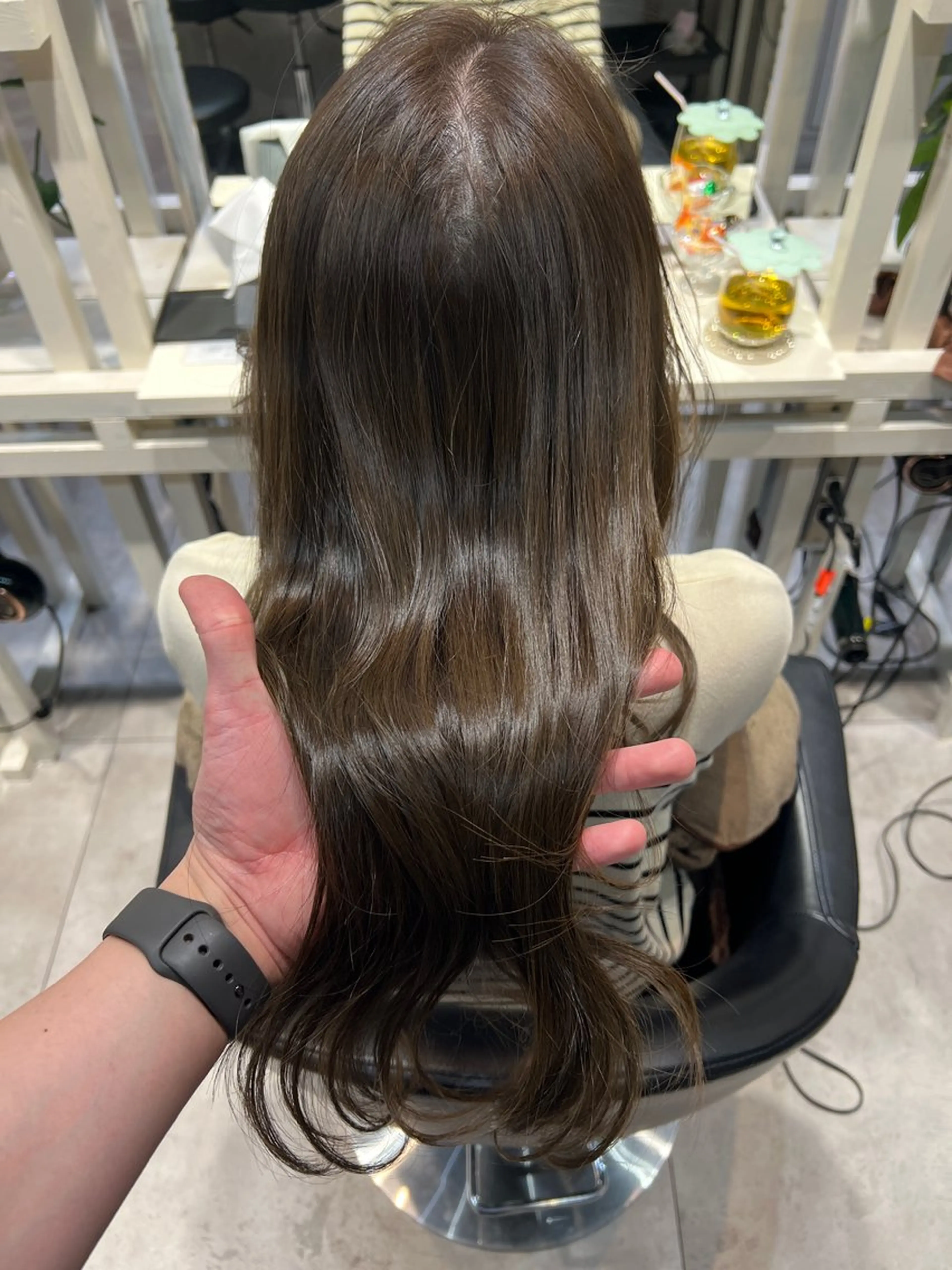 ロング カラー カット ヘアカラー トリートメント シルクヘア/恵比寿 /髪質改善オオバのヘアスタイル