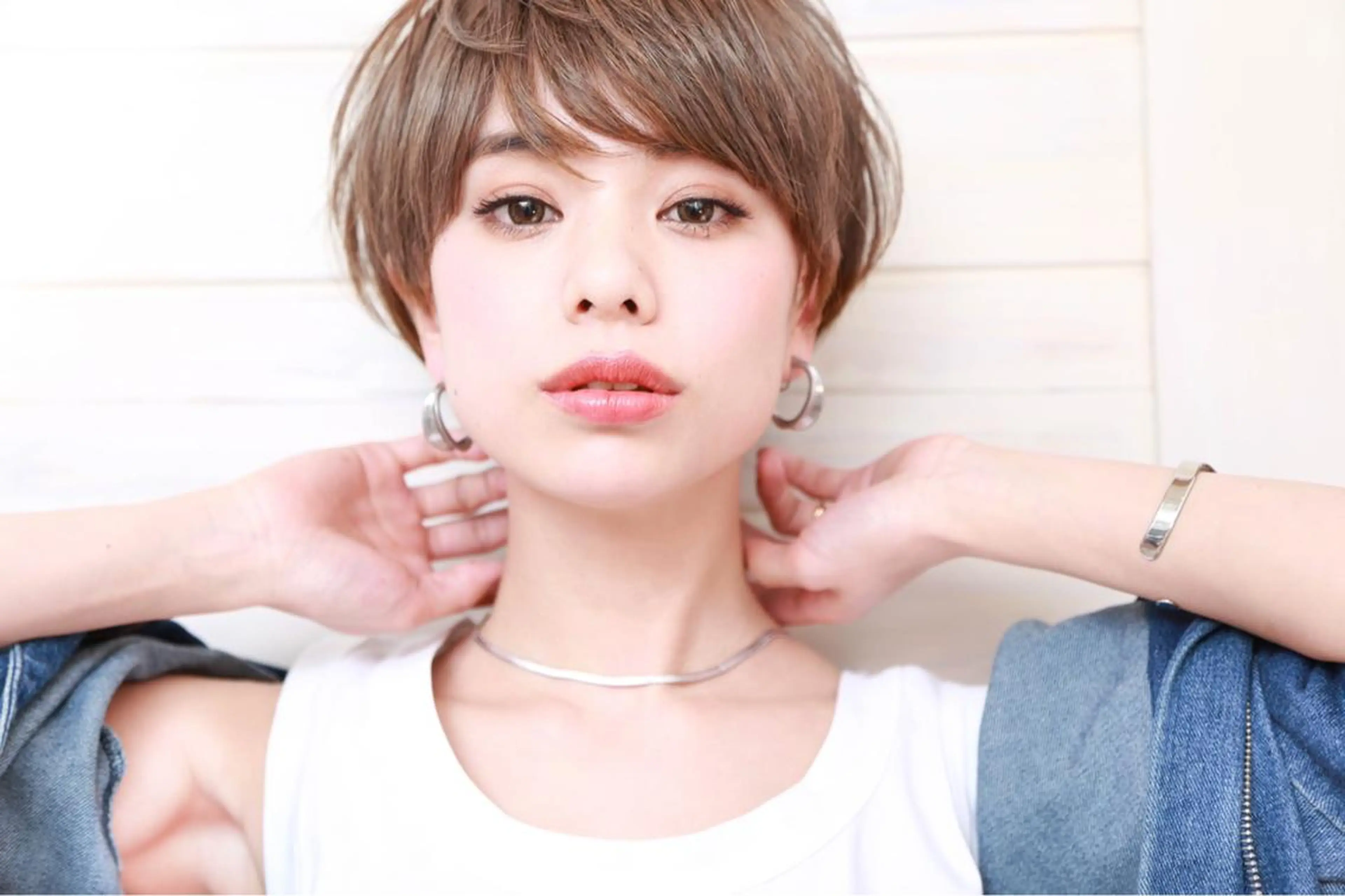 ショート カラー パーマ ベリーショート ショートヘア トップスタイリスト 藤原 純のヘアスタイル