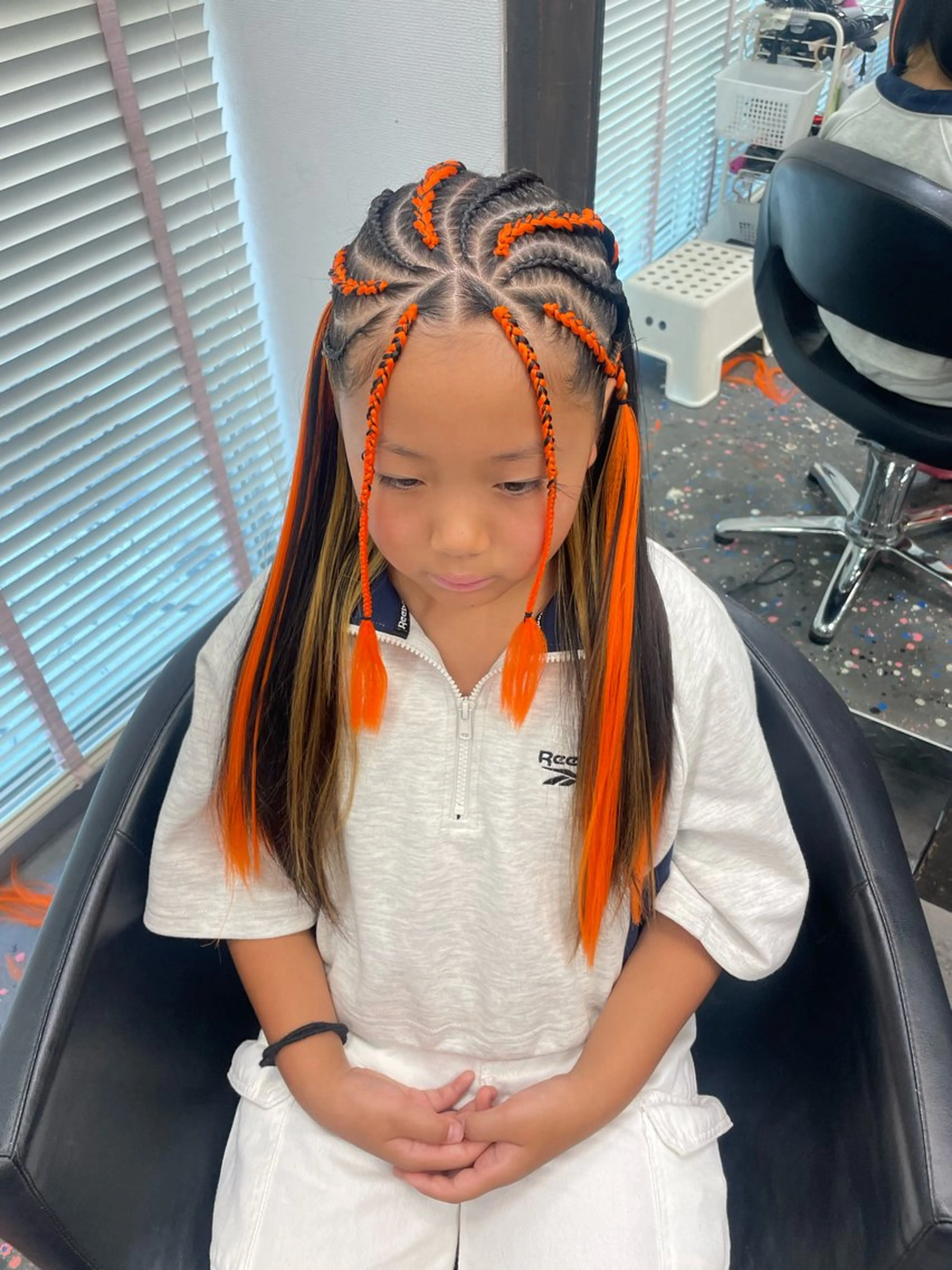 ショート ヘアアレンジ キッズ Lehua   (レフア)所属・MEI/ブレイズ/ コーンロウ/茅ヶ崎のヘアスタイル