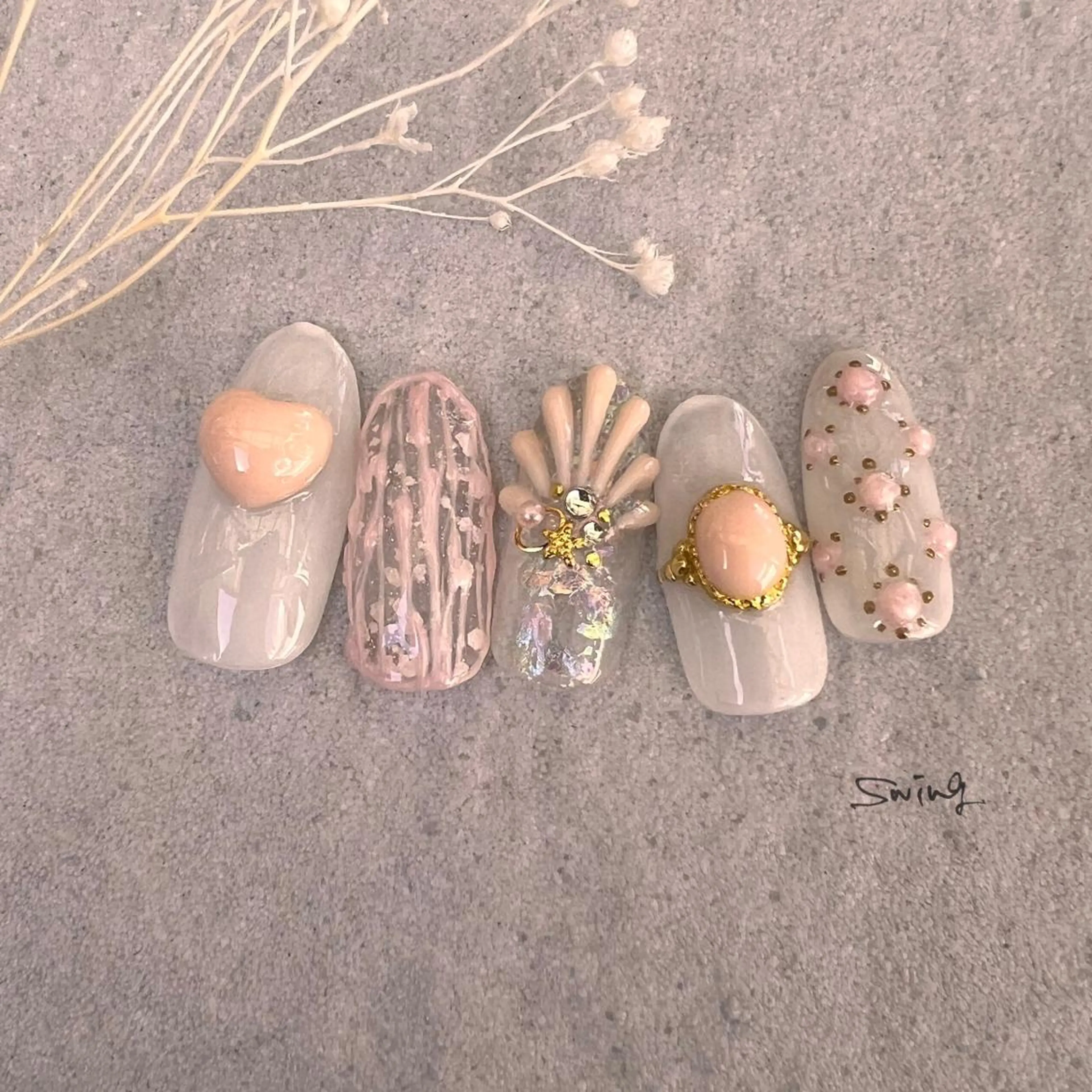 ネイル ぷっくりネイル SWING Nail Salon所属・Yoshida Takakoのネイルデザイン