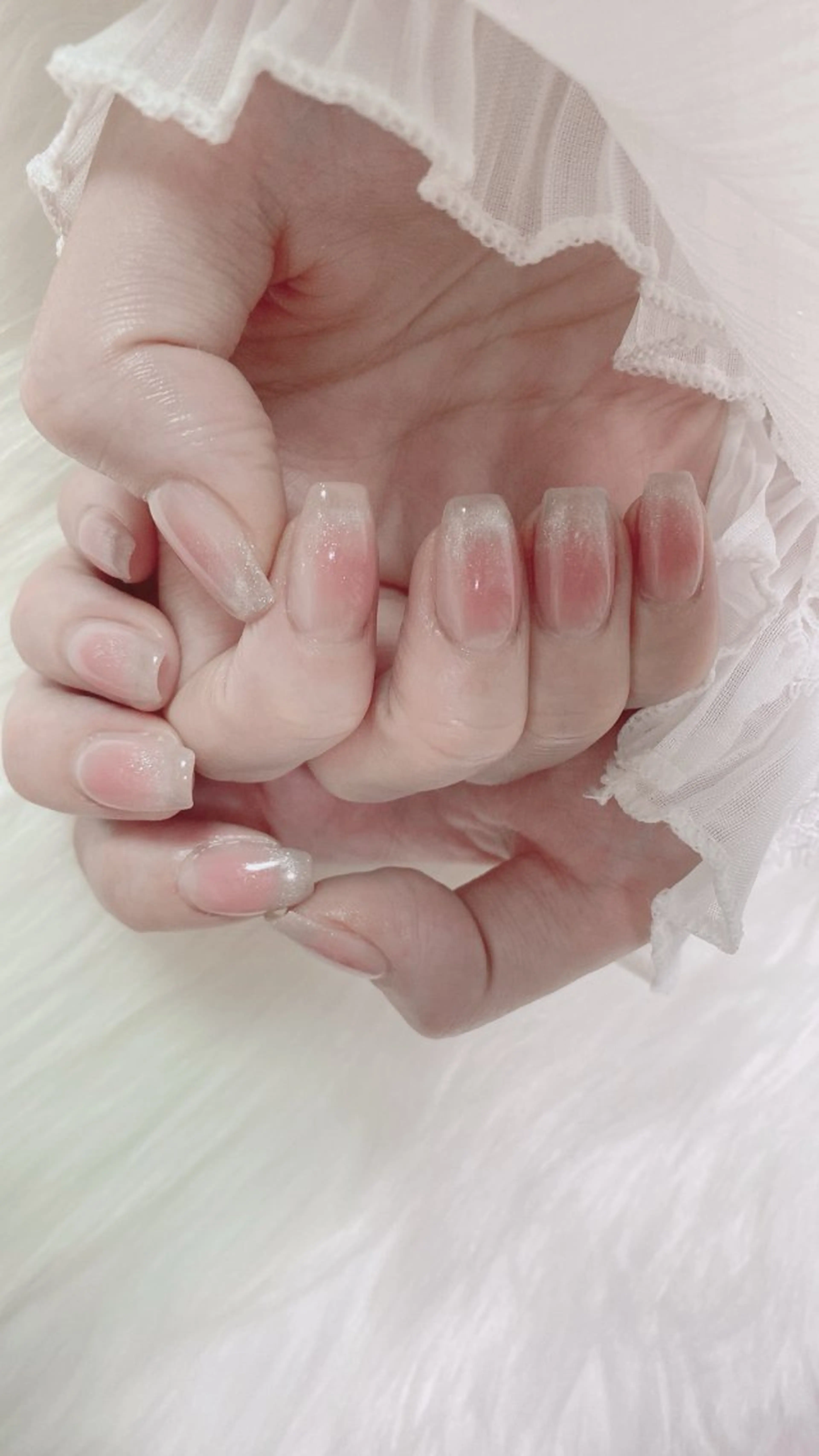 ネイル ボルドー キラキラネイル 韓国ネイル ワンカラーネイル スカルプネイル ハンドネイル オーシャン スカルプネイルサロンのネイルデザイン