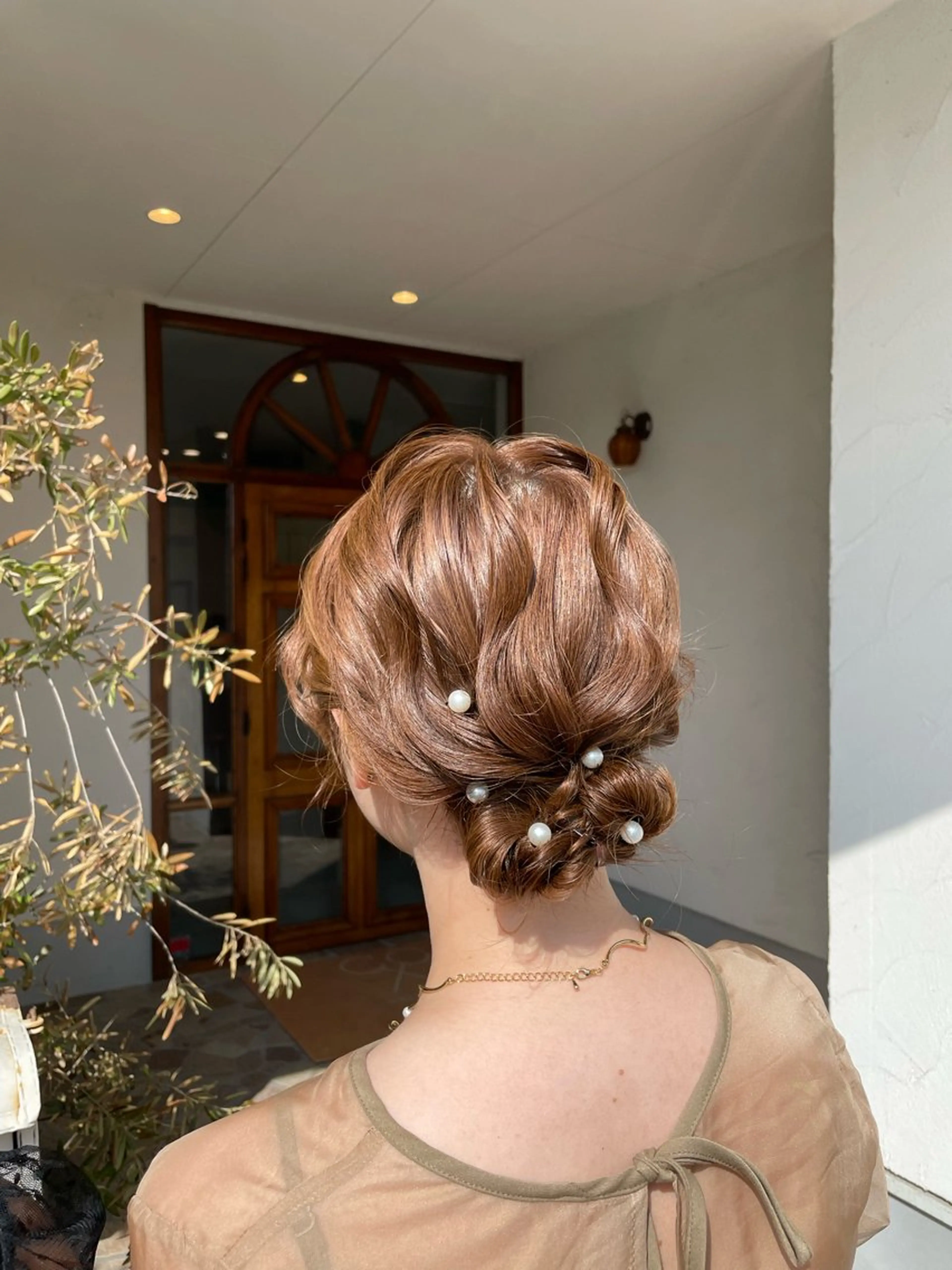 ミディアム ヘアアレンジ ヘアセット COEUR所属・山下 襟華のヘアスタイル