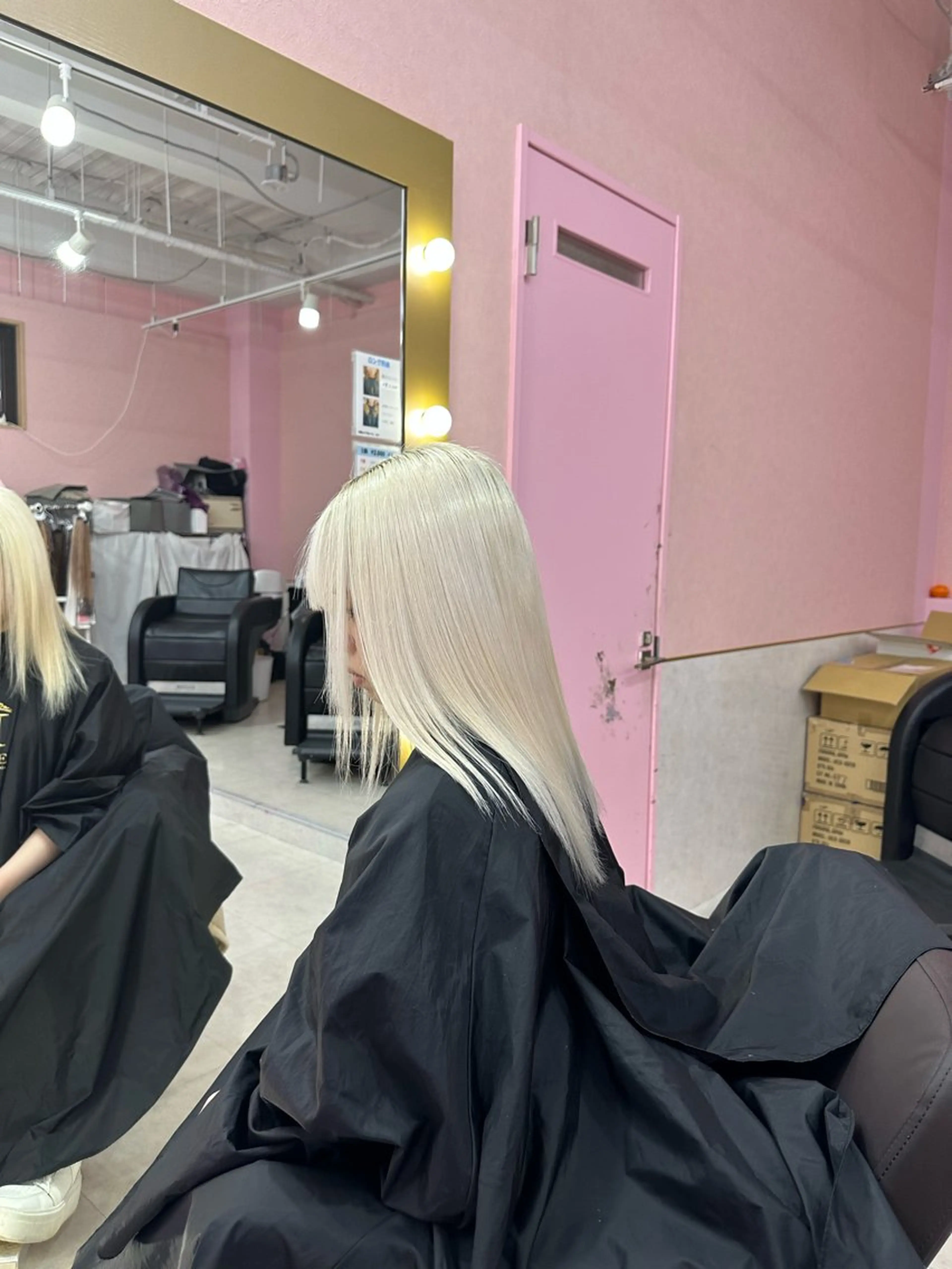 ロング カラー ブロンド ホワイトブロンド 🪞ダメージレス艶 🪞れいのヘアスタイル