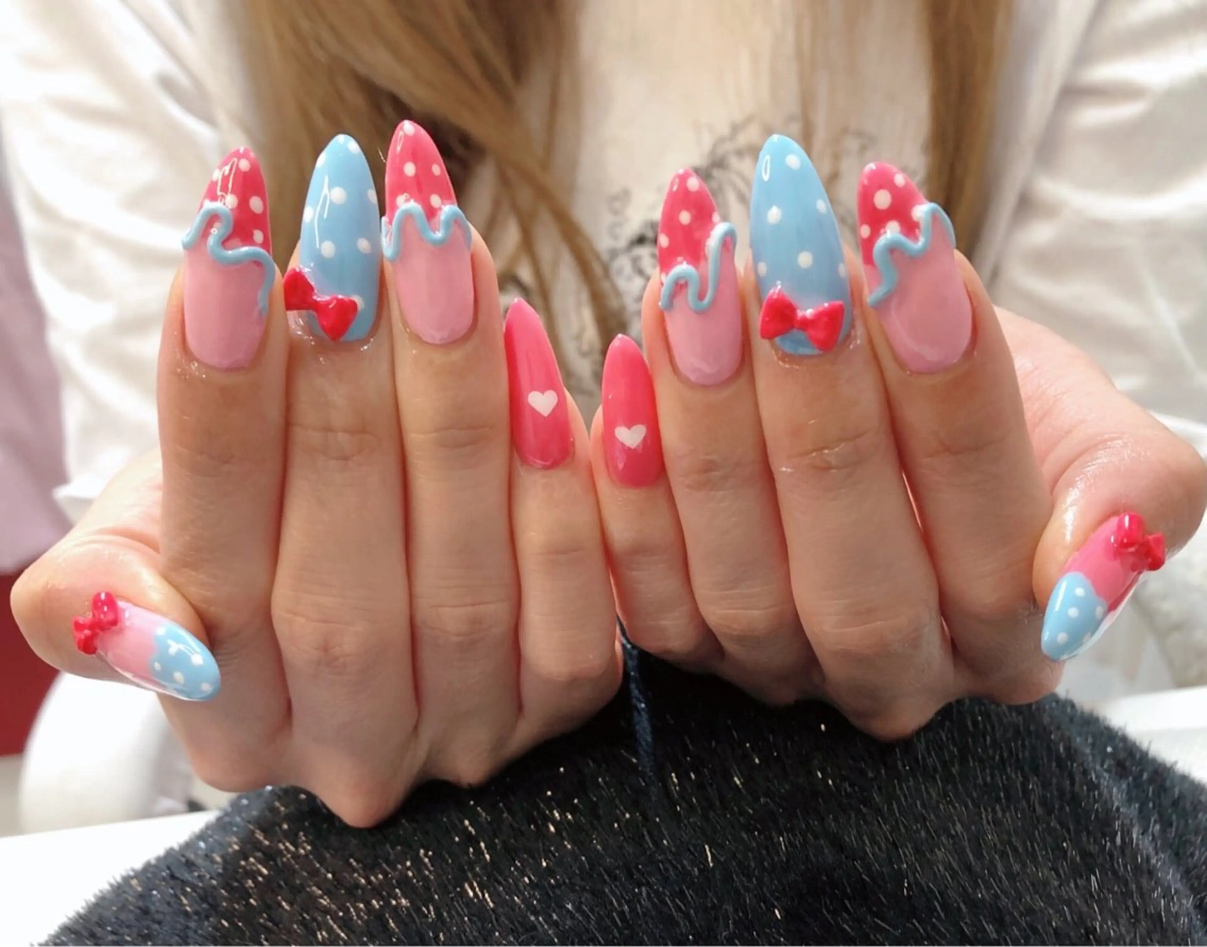 ネイル フレンチネイル ジェルネイル ガラスフレンチ ゴージャス グラデーション 大門浜松町 ネイルのネイルデザイン