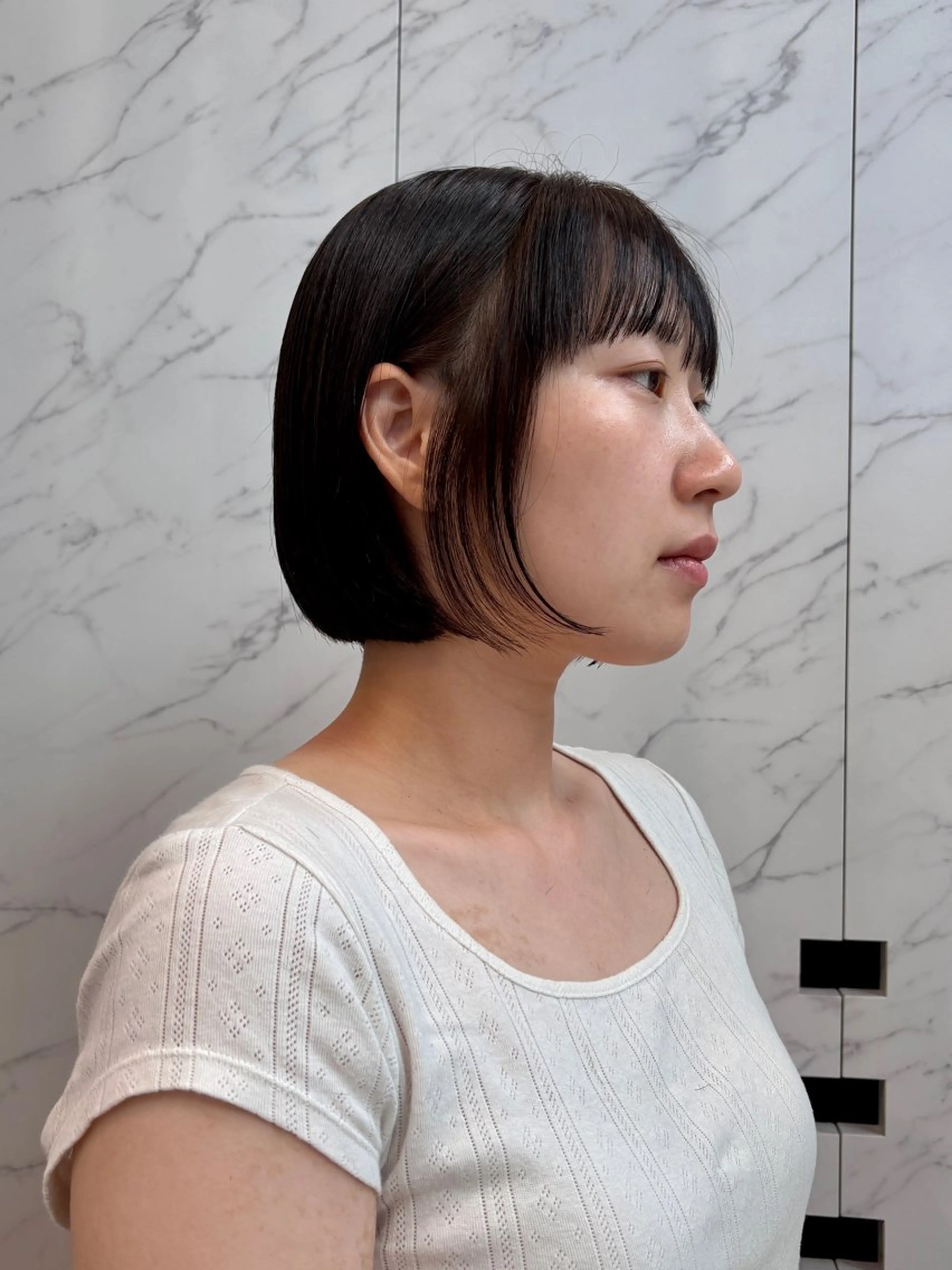 ショート ボブ カット トリートメント miu /透明感カラーのヘアスタイル