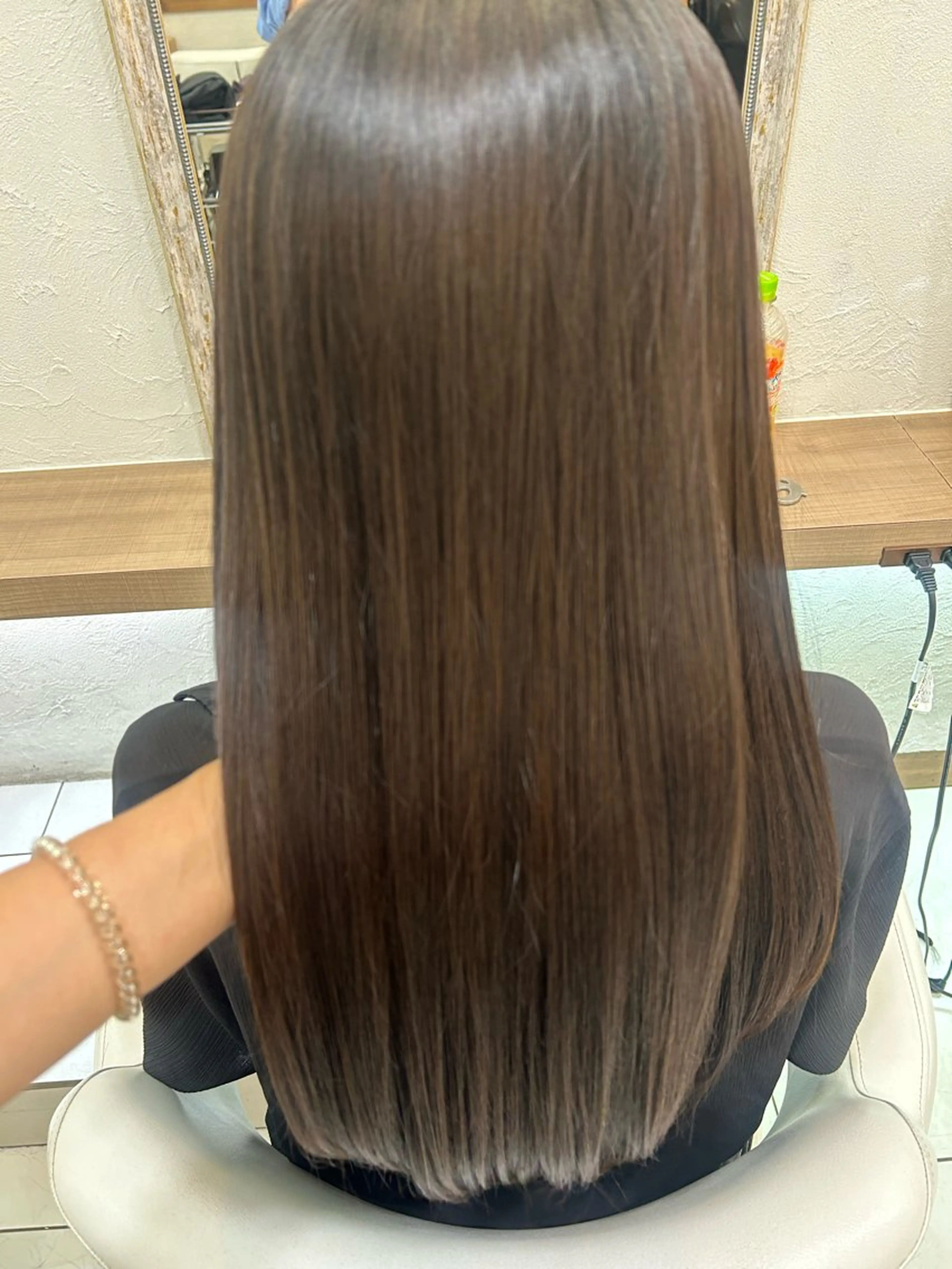 ロング パーマ カット 縮毛矯正 艶質改善/縮毛矯正 ササキナツミのヘアスタイル