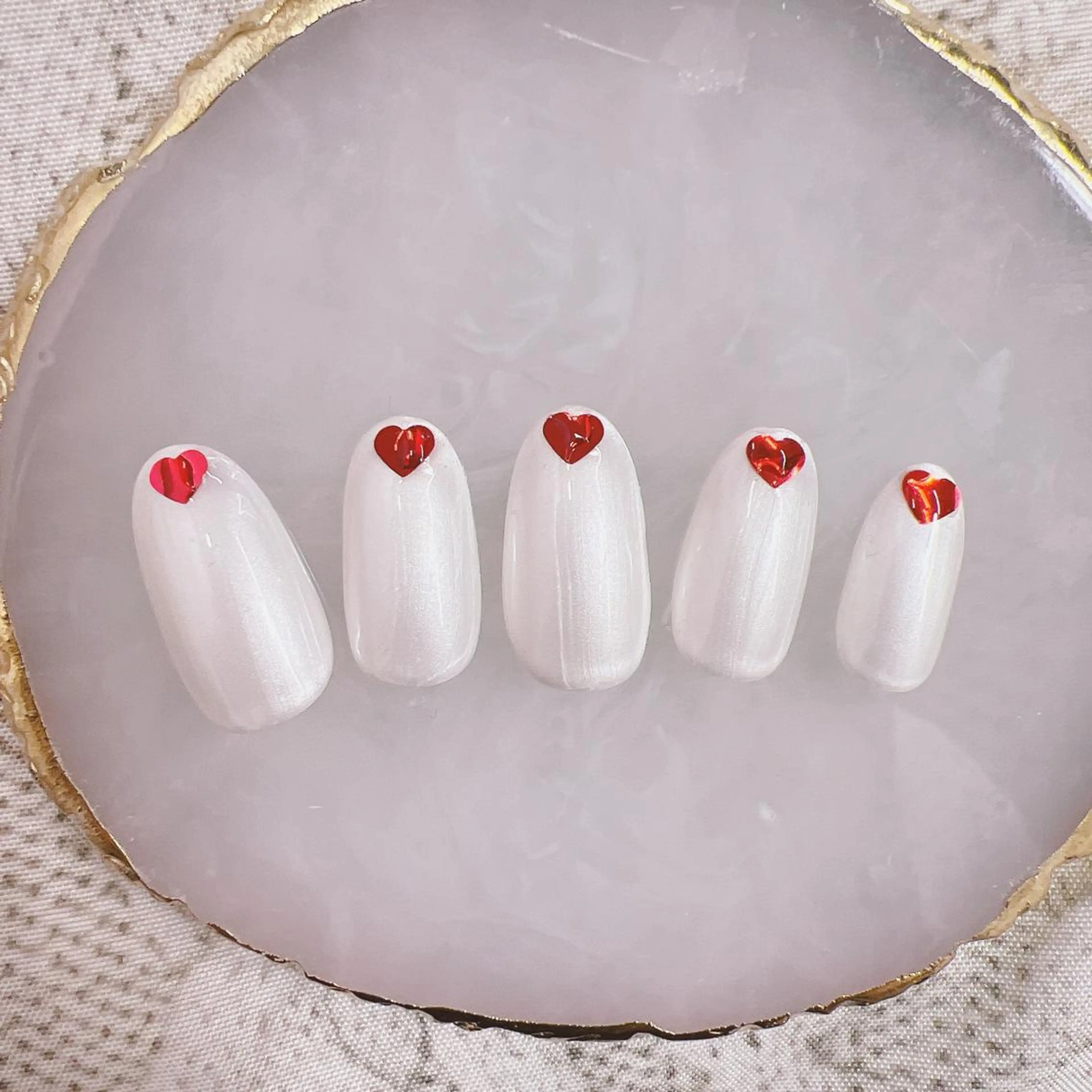 ネイル ハート ハンドネイル Minion所属・北浦和minion YUKIのマツエク・マツパデザイン