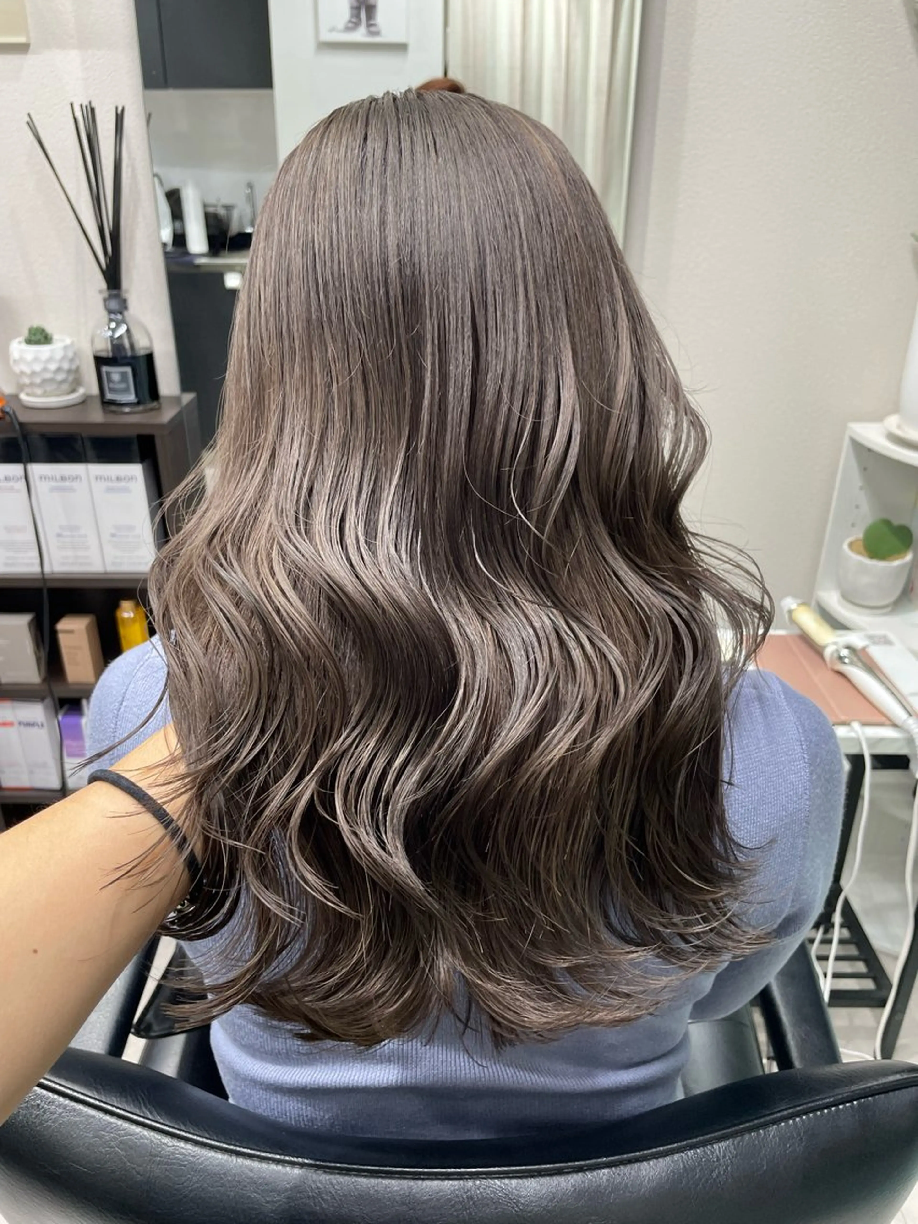 ロング カラー カット ヘアカラー 髪質改善will hairdesignのヘアスタイル