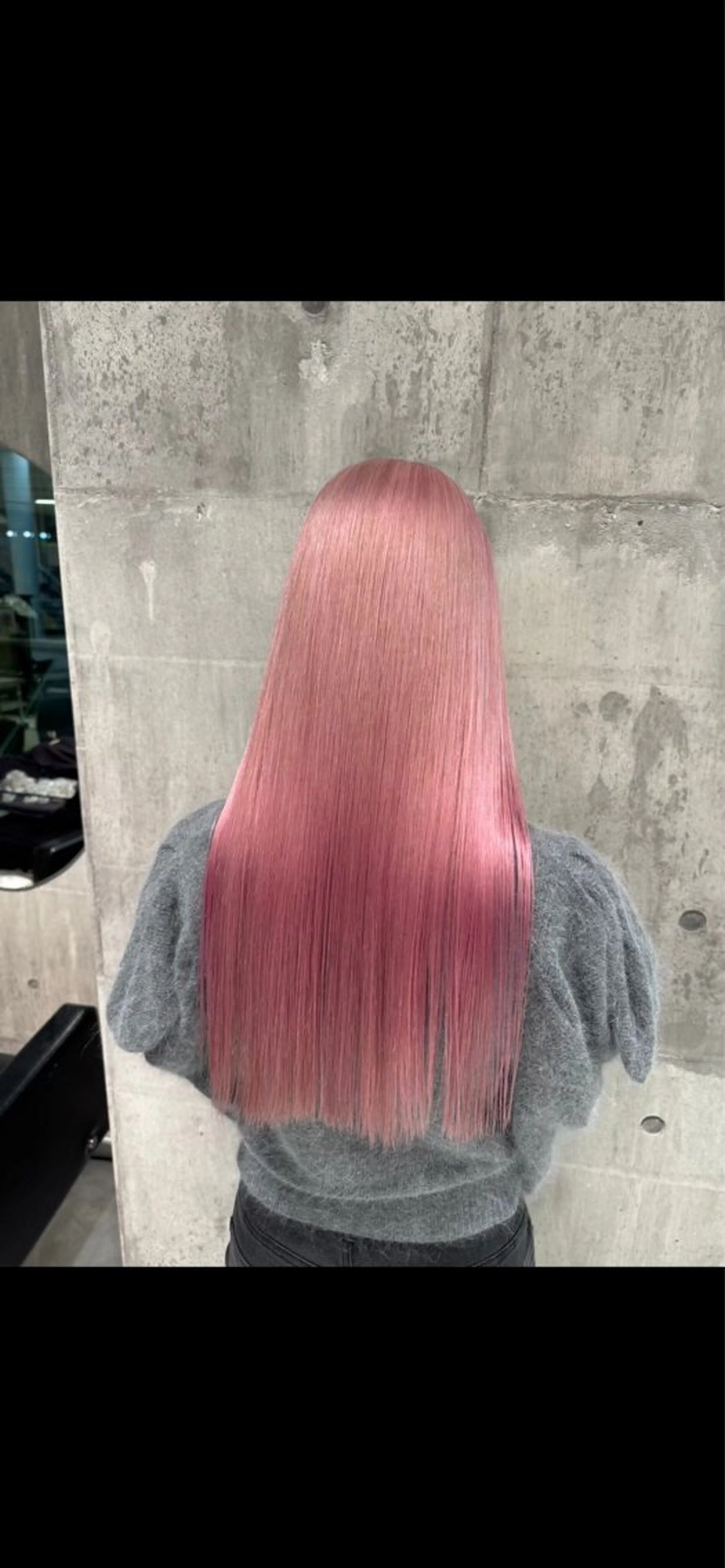 ロング カラー 栄🎡ピンクカラー 💕SAKURA💕のヘアスタイル